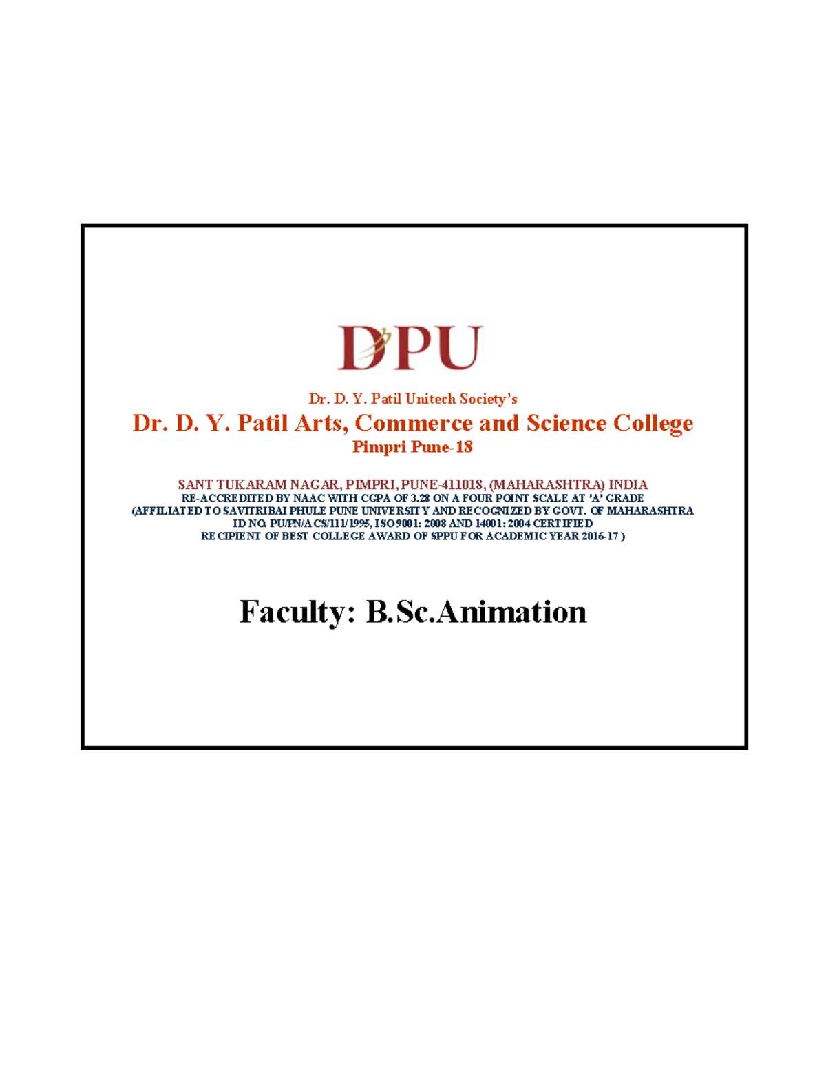 Basics-of-Animation - Notes - Dr. D. Y. Patil Unitech Society’s Dr. D ...