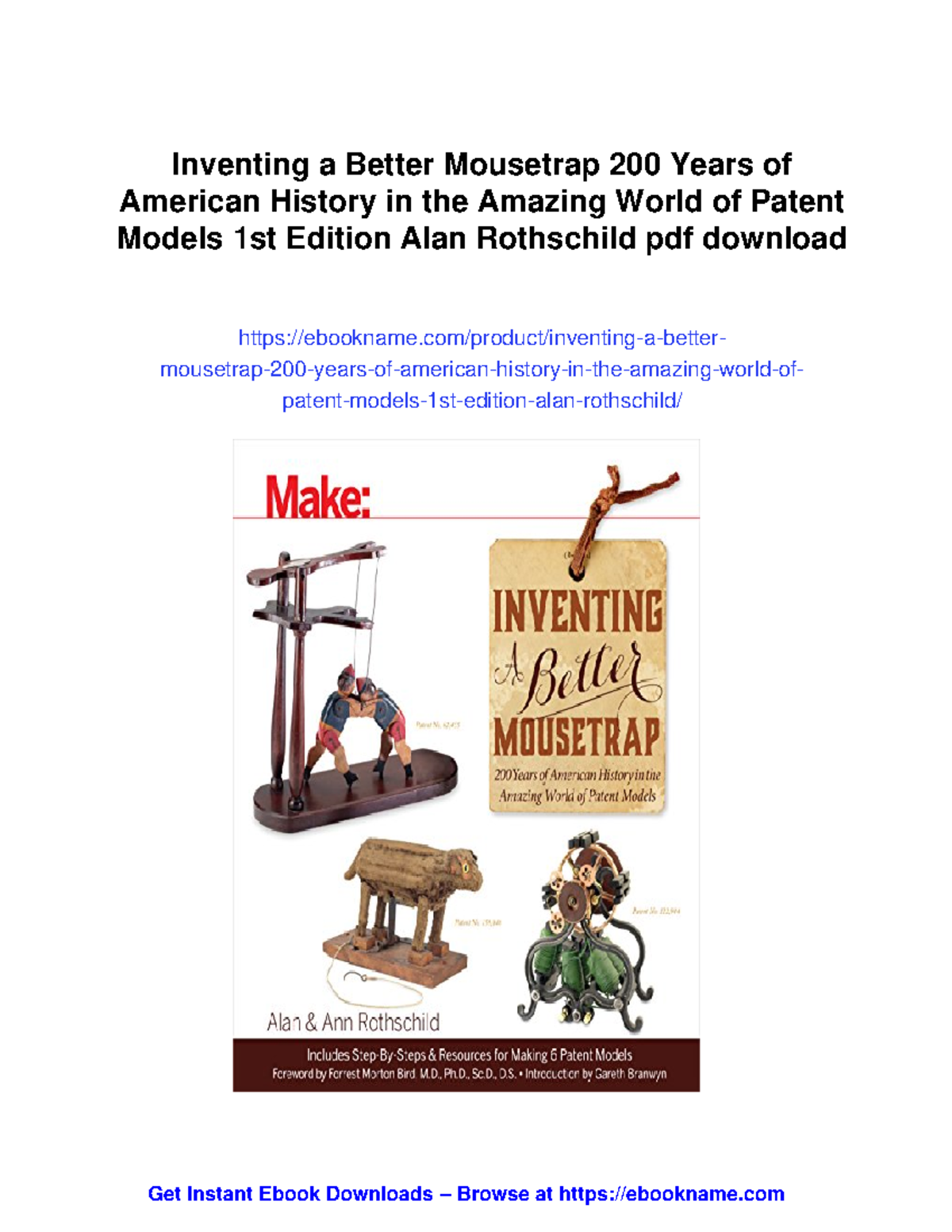 Inventing a better mousetrap: 200 years of American patent models - Studocu