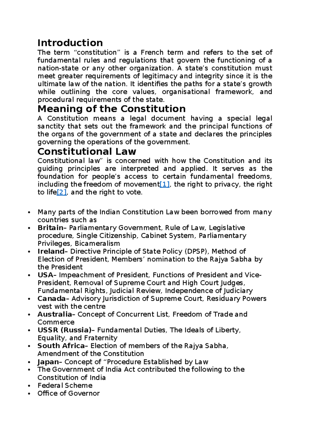 Constitutional Law Overview: Key Concepts and Principles Explained ...
