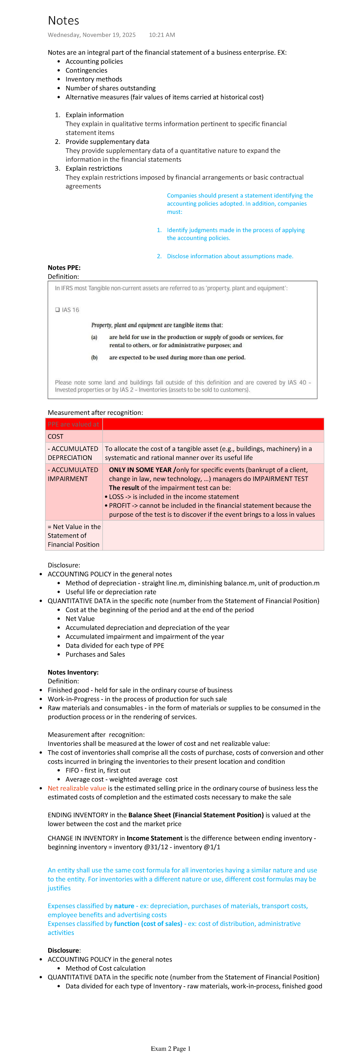 International Accounting and Governance: Exam 2 Notes - Studocu