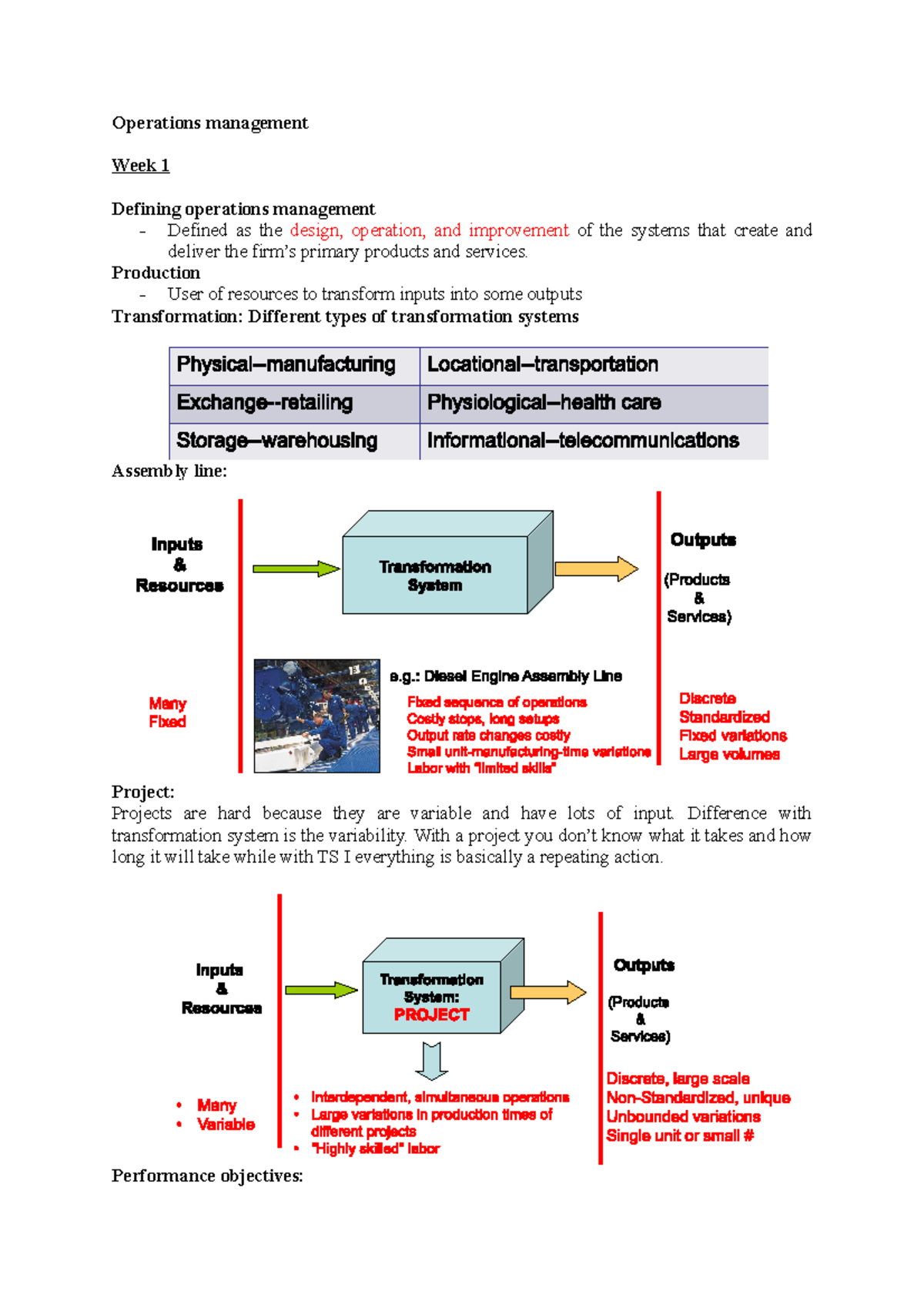 Operations Management Lecture Notes: Key Concepts & Strategies - Studocu