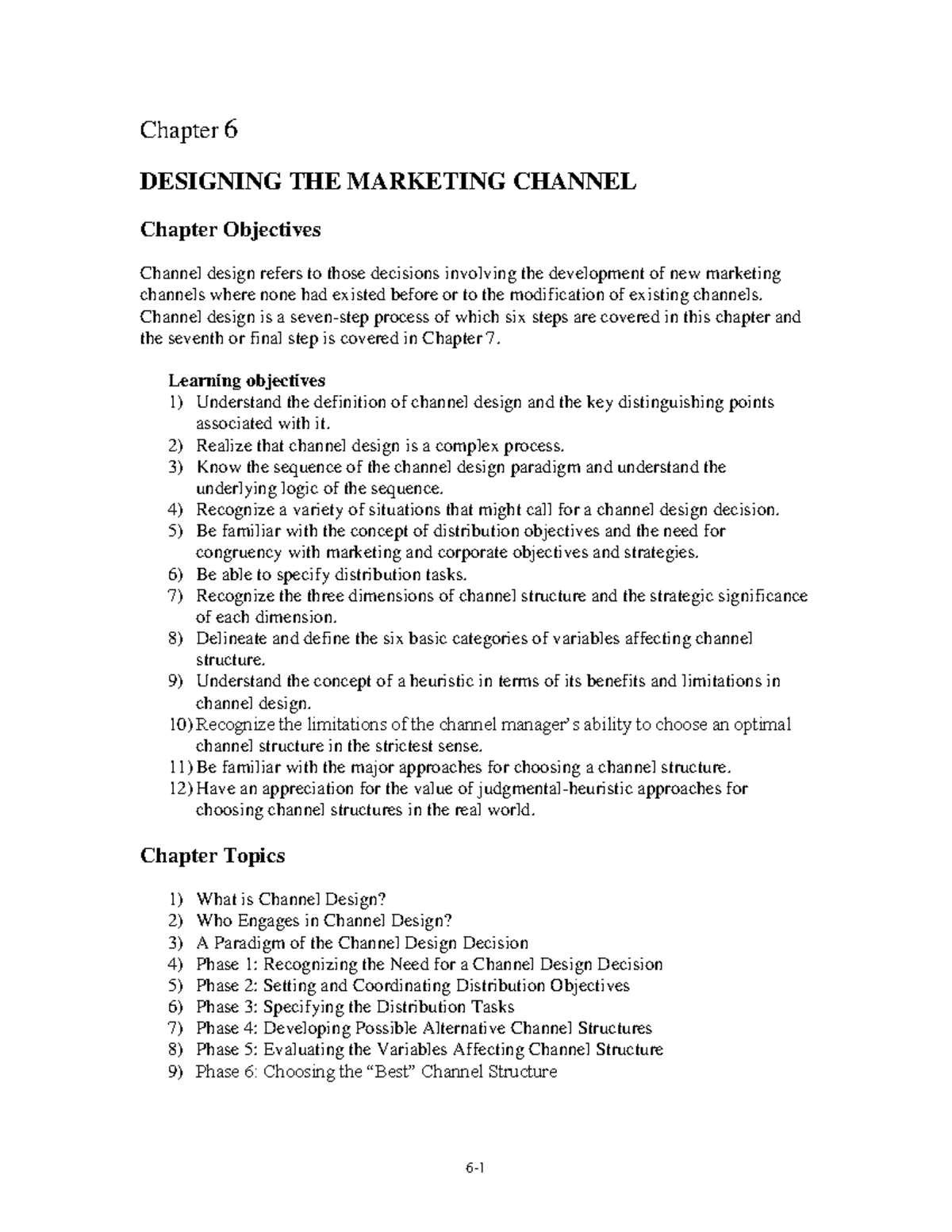 Designing the Marketing Channel - Studocu