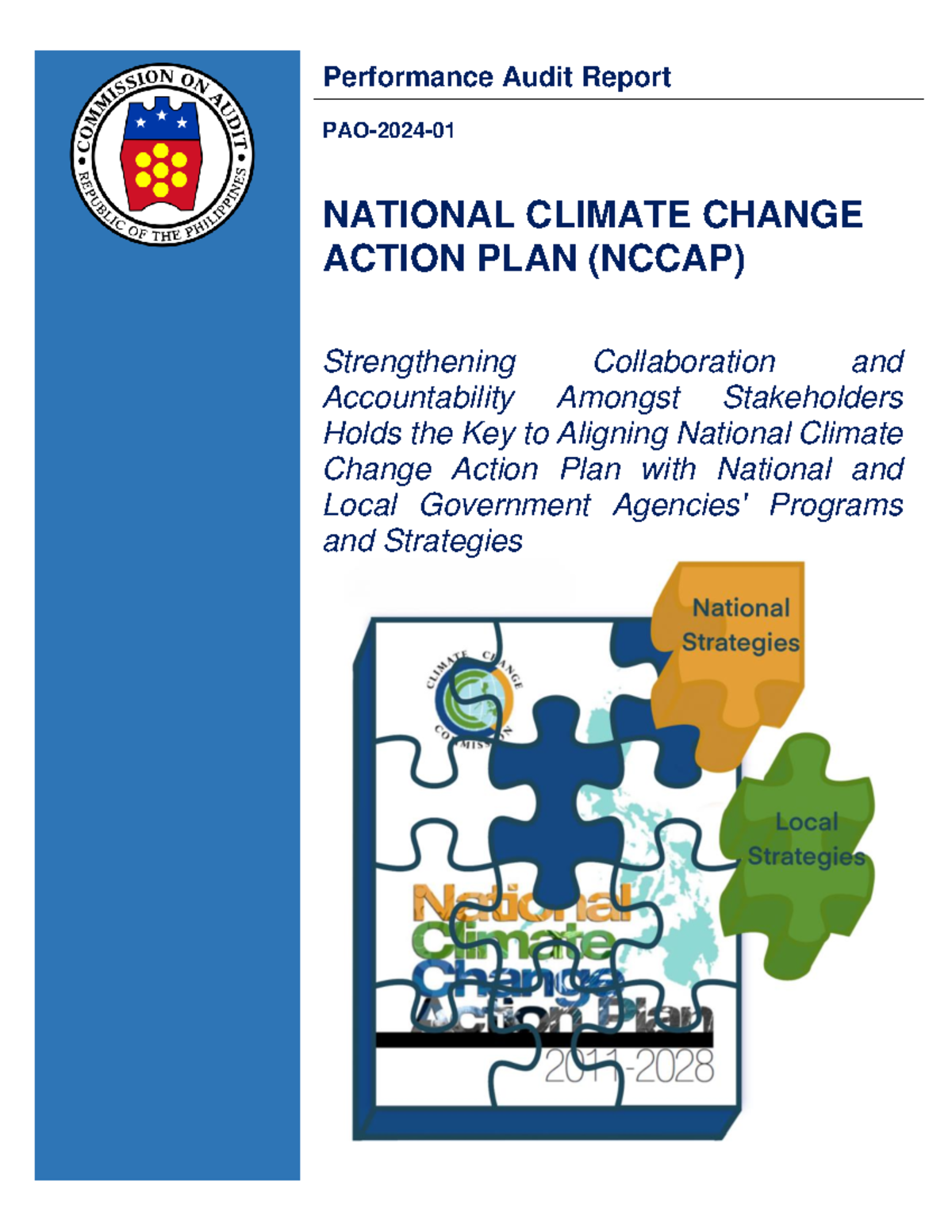 National Climate Change Action Plan PAO 2024 01 - Performance Audit ...