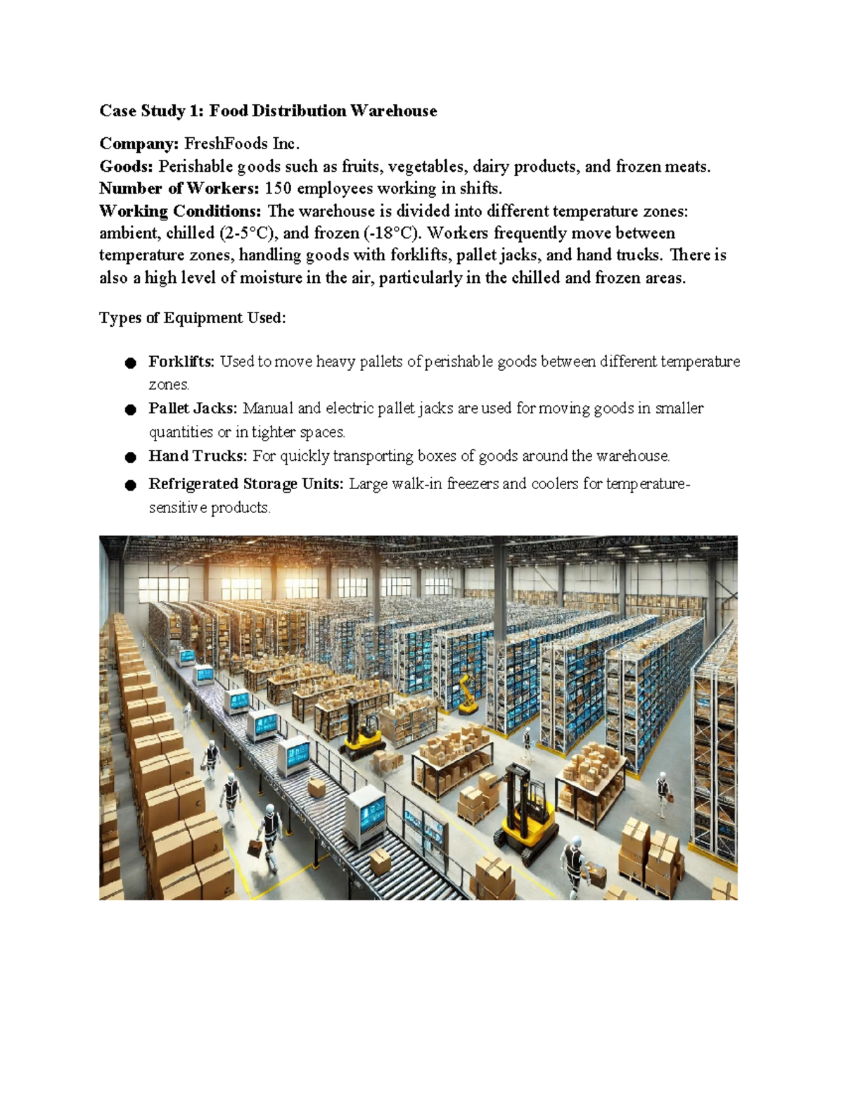 Case Study 1: FreshFoods Inc. Food Distribution Analysis - Studocu