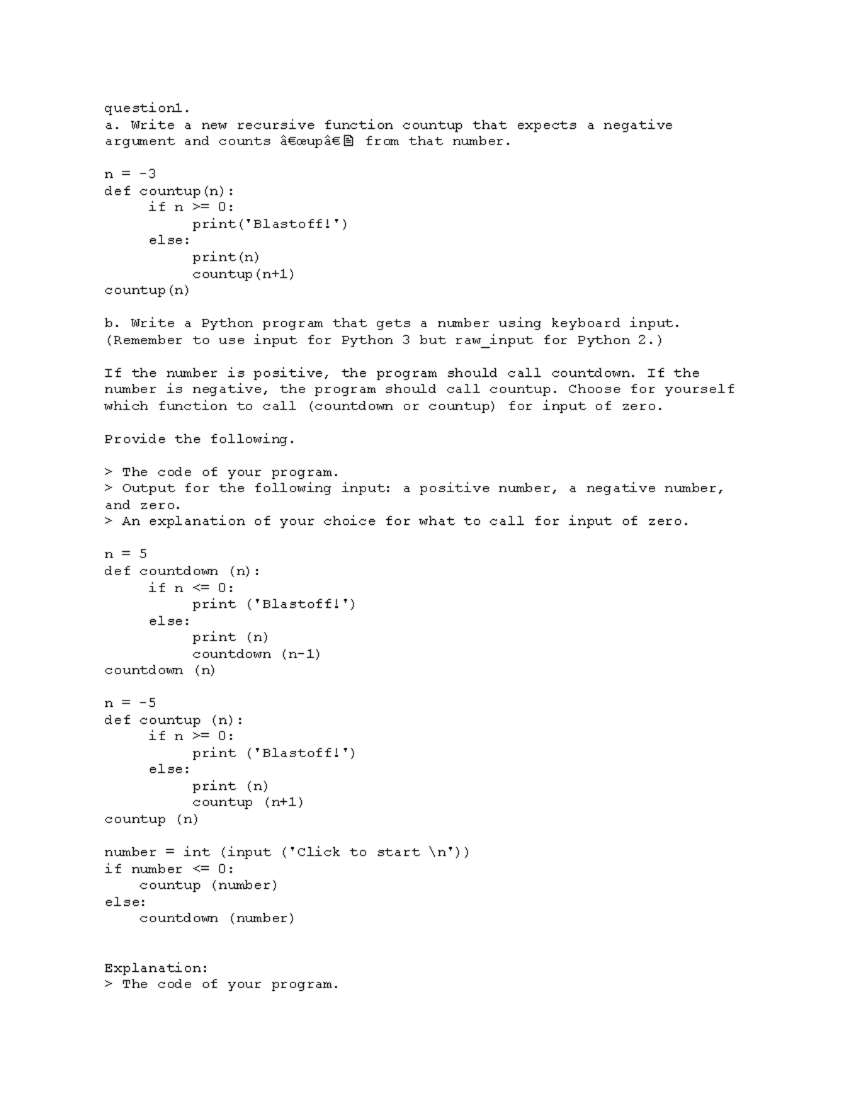Learning journal unit 3 - Q 1 a and b - question1. a. Write a new ...