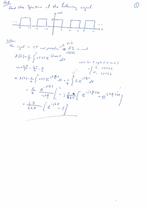 6.1 Convolution Sum Example: Output Signal Calculation and Graph - Studocu