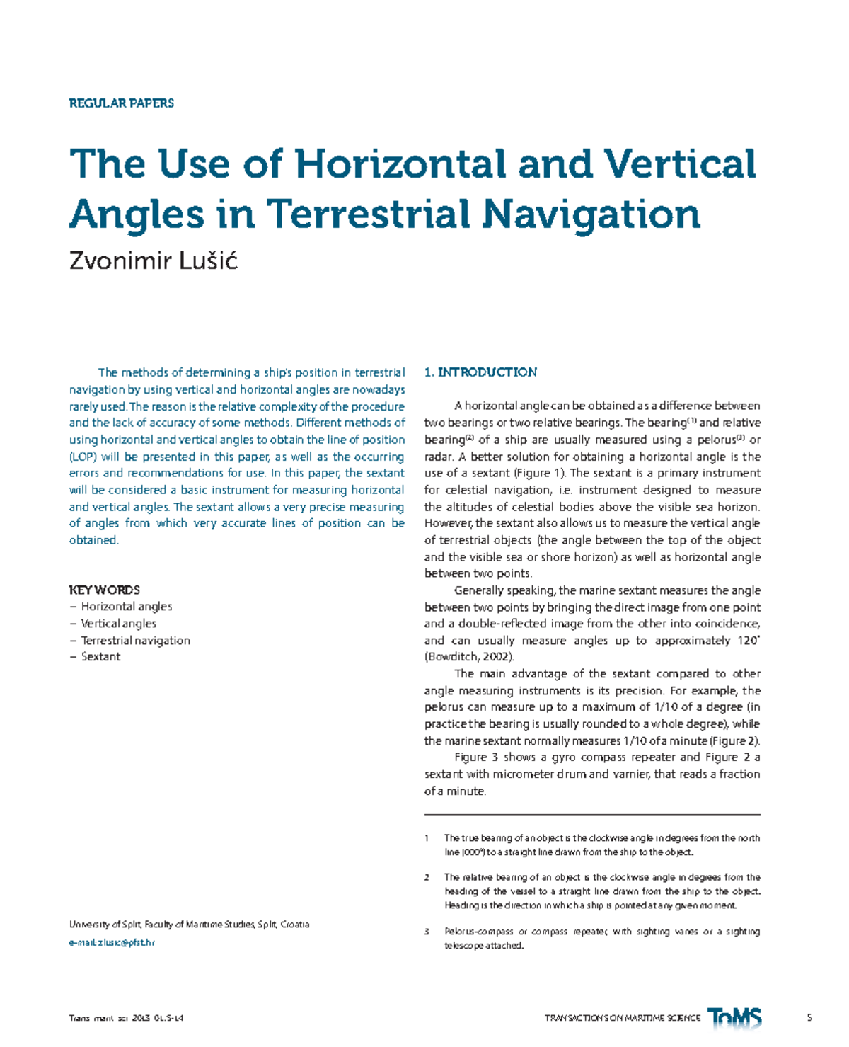 3a. Applications of Horizontal and Vertical Angles in Navigation - Studocu