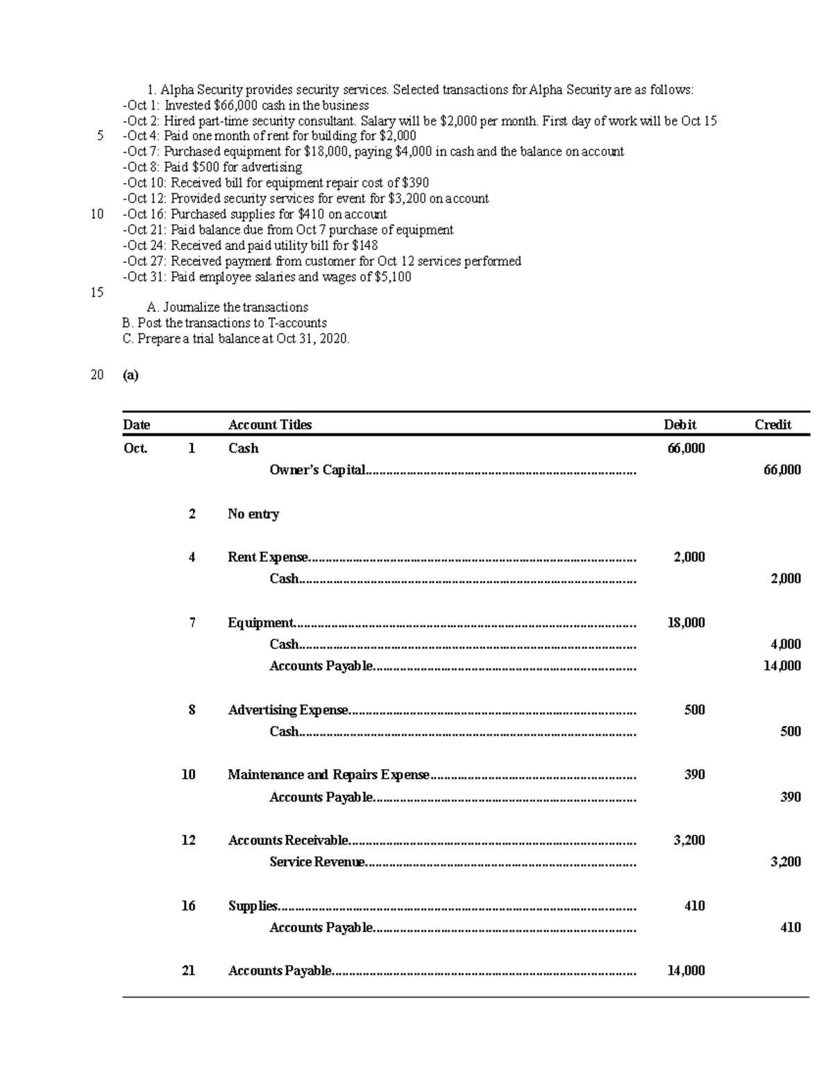 Send to students-Exercises for chapter 2-3-4-solution - Alpha 
