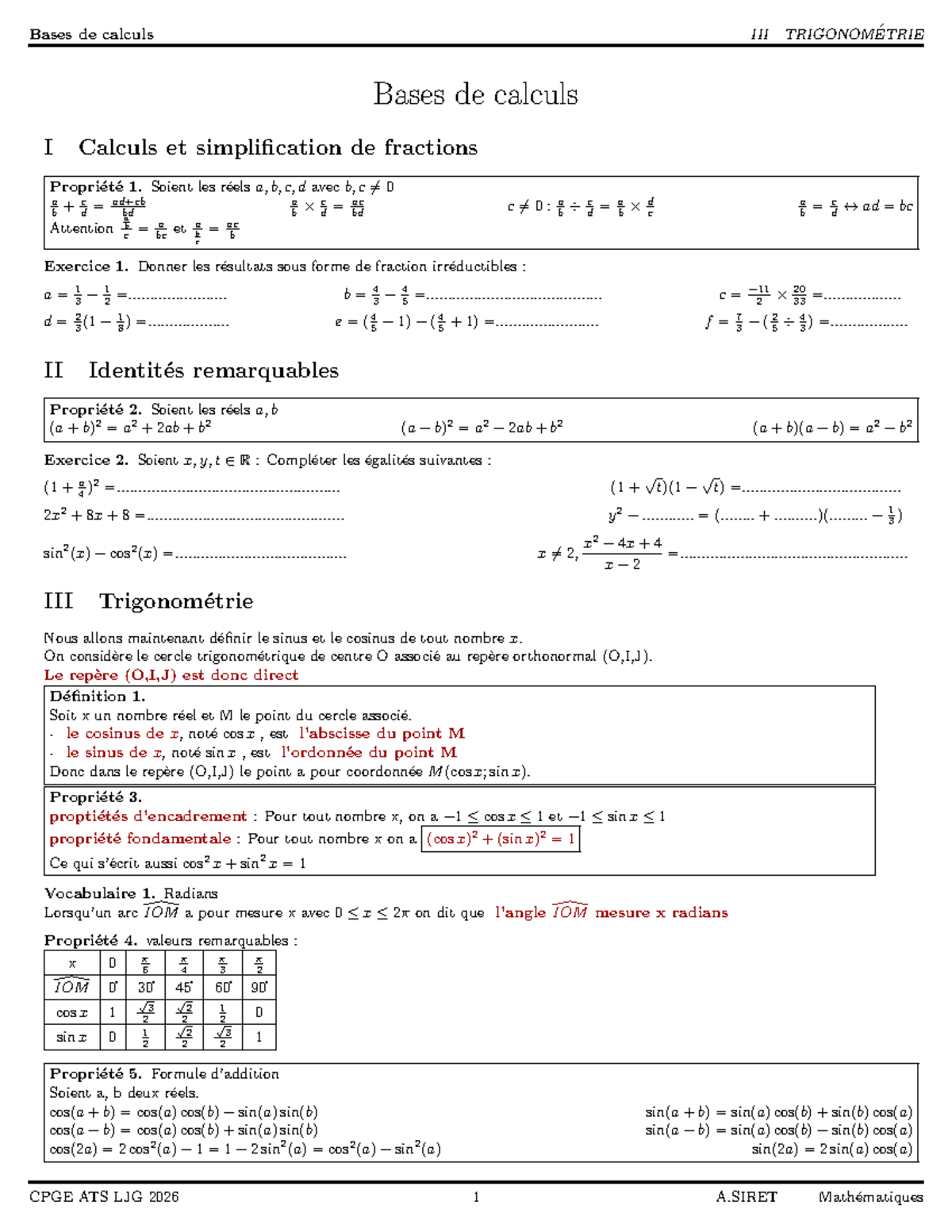 Bases de calculs et simplifications de fractions - CPGE ATS LJG 2026 ...