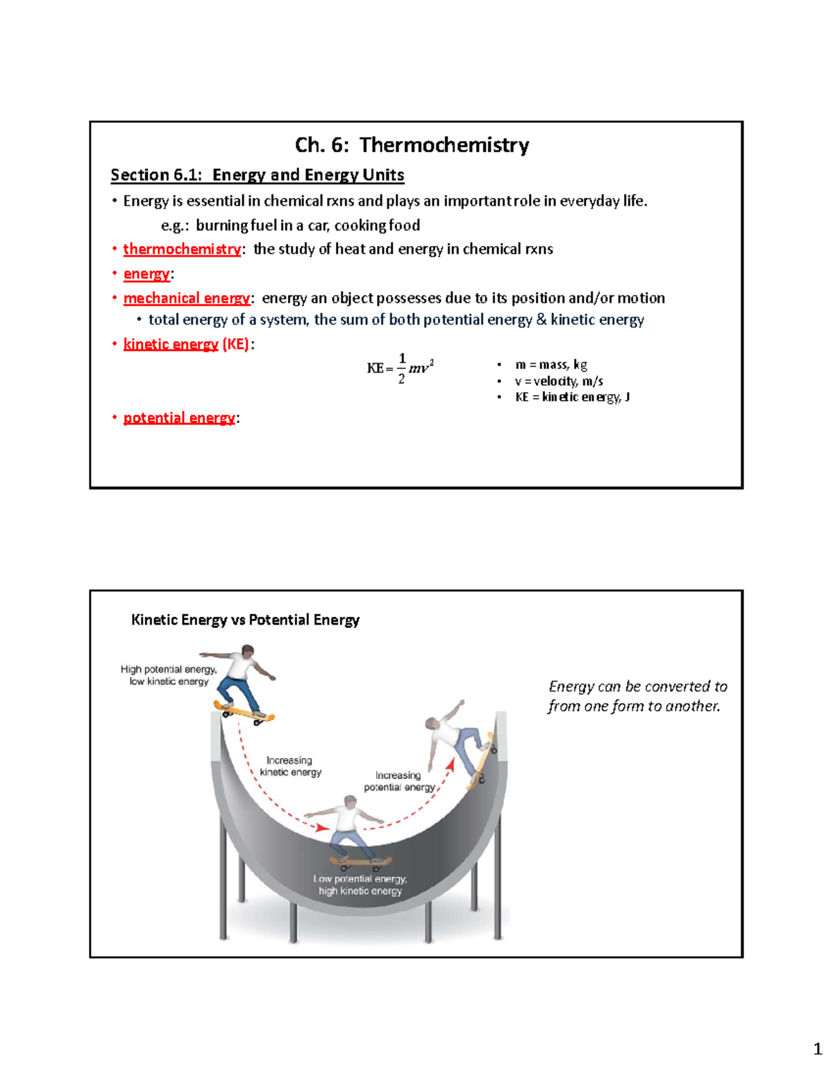 Ch. 6: Thermochemistry - Energy, Enthalpy & Calorimetry Notes - Studocu