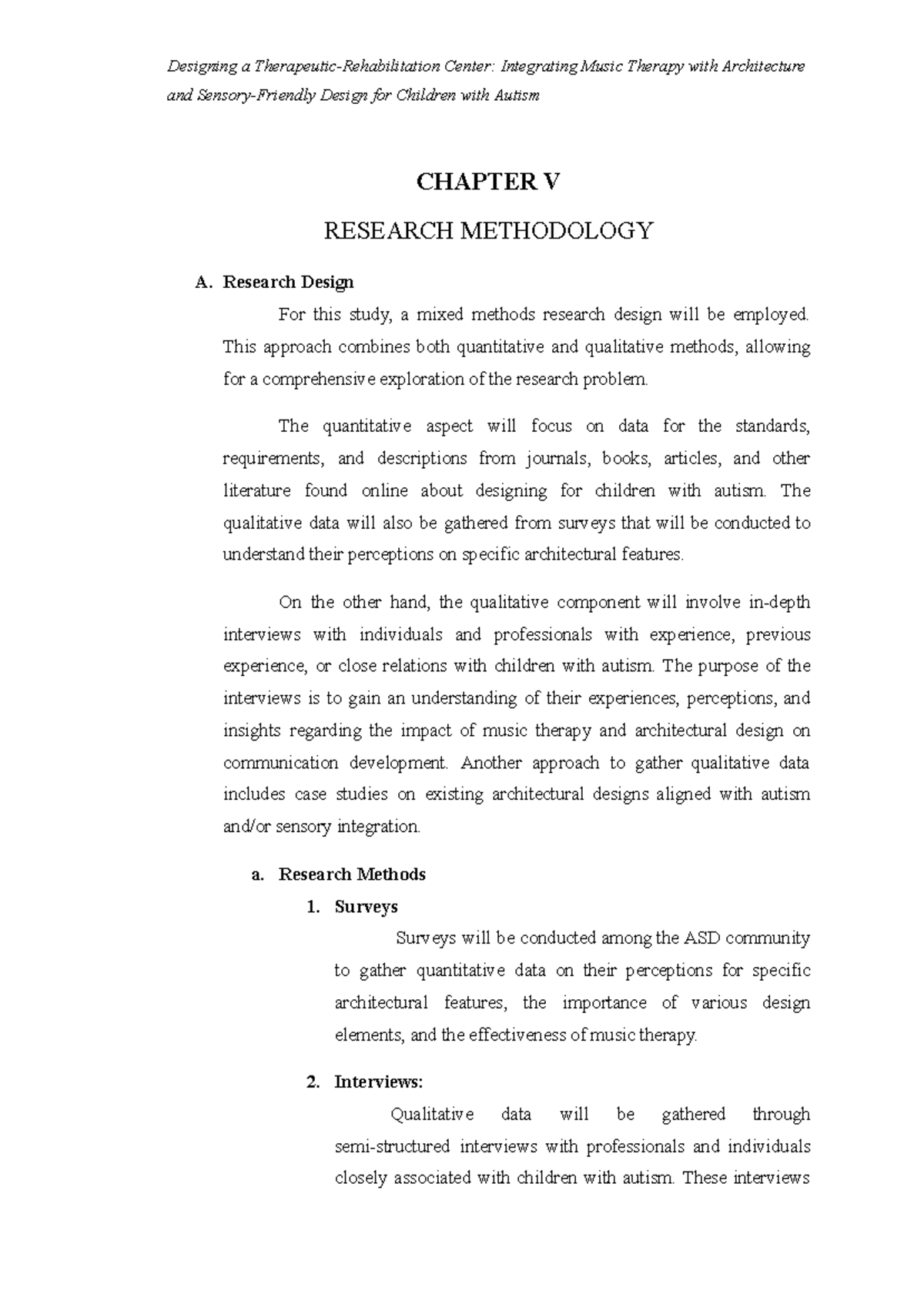 Thesis Draft - Chapter 5: Research Methodology for Music Therapy Design ...