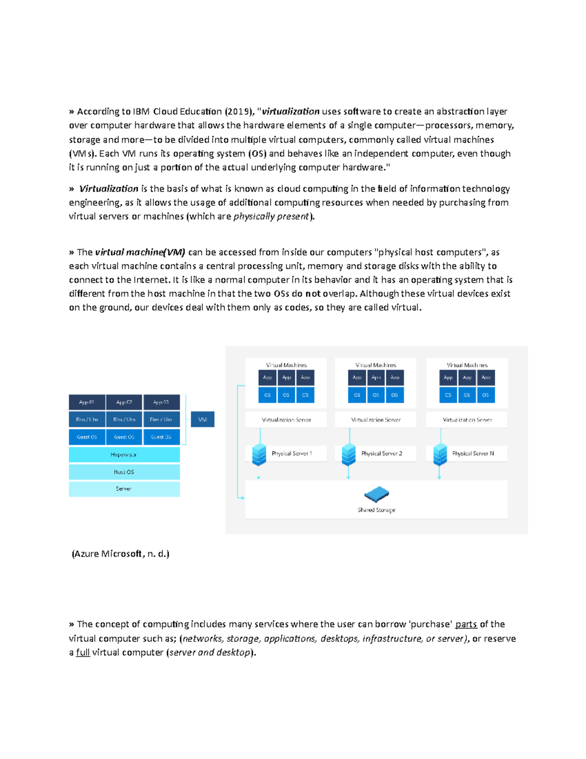 Cs 2301 DF unit1 operating system 1 - » According to IBM Cloud ...