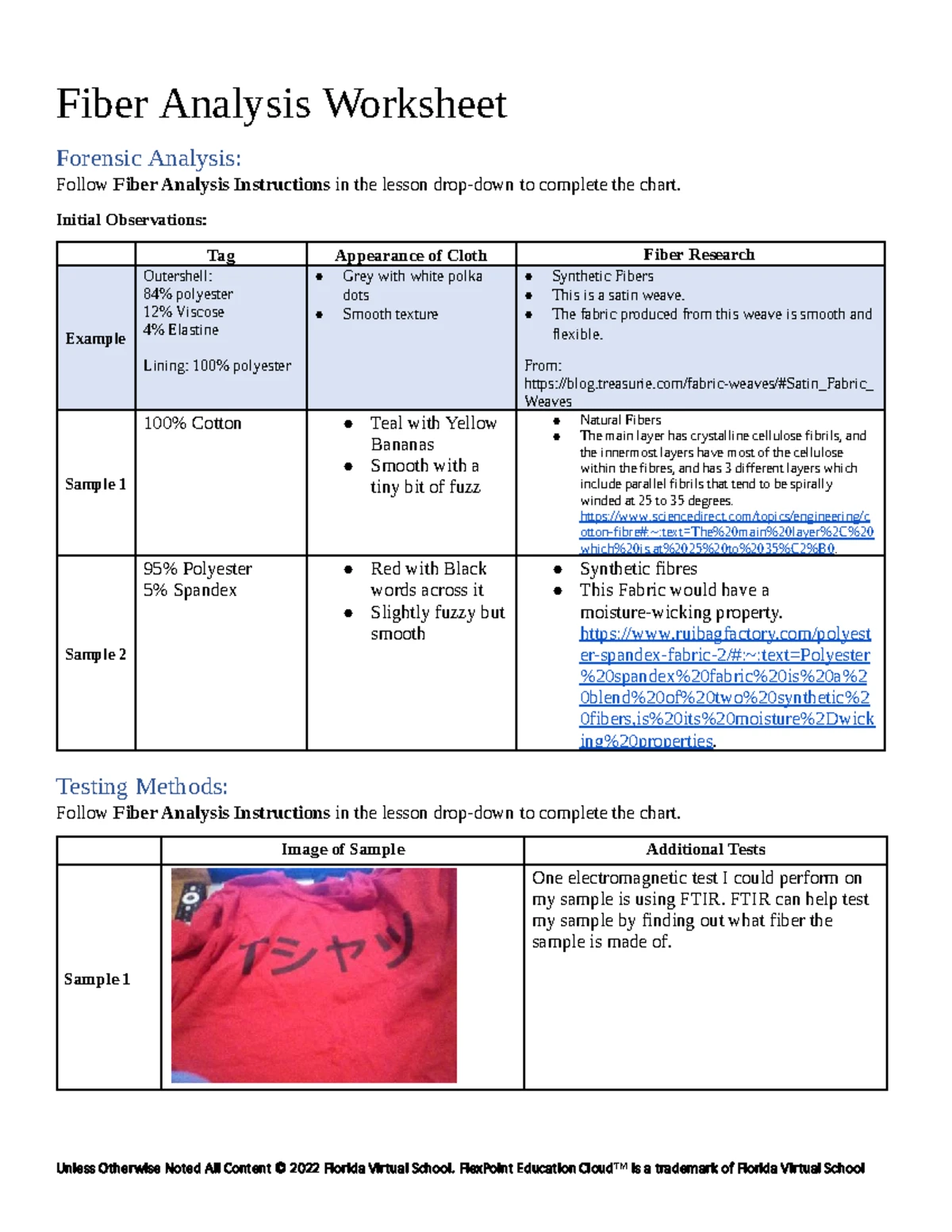 2.07 Mock Crime Scene Analysis Worksheet: Evidence & Findings - Studocu