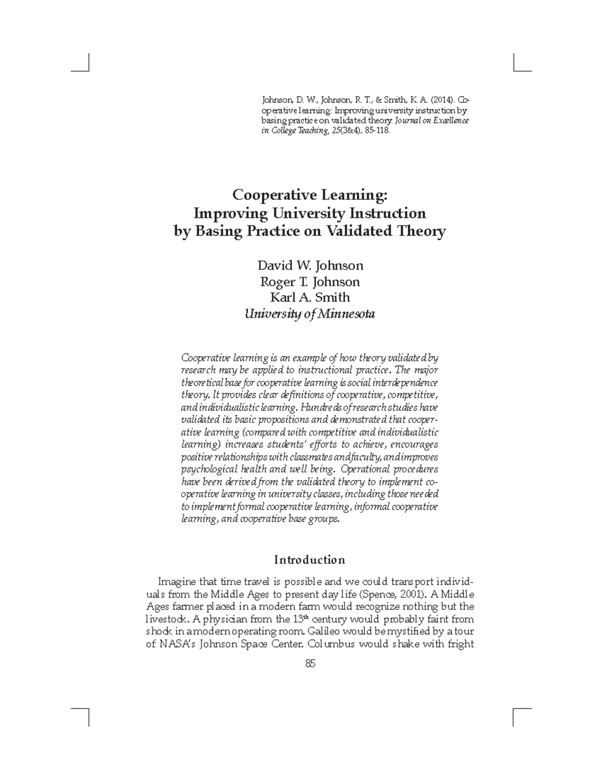 Cooperative Learning in Higher Ed: Enhancing Instruction via Theory ...
