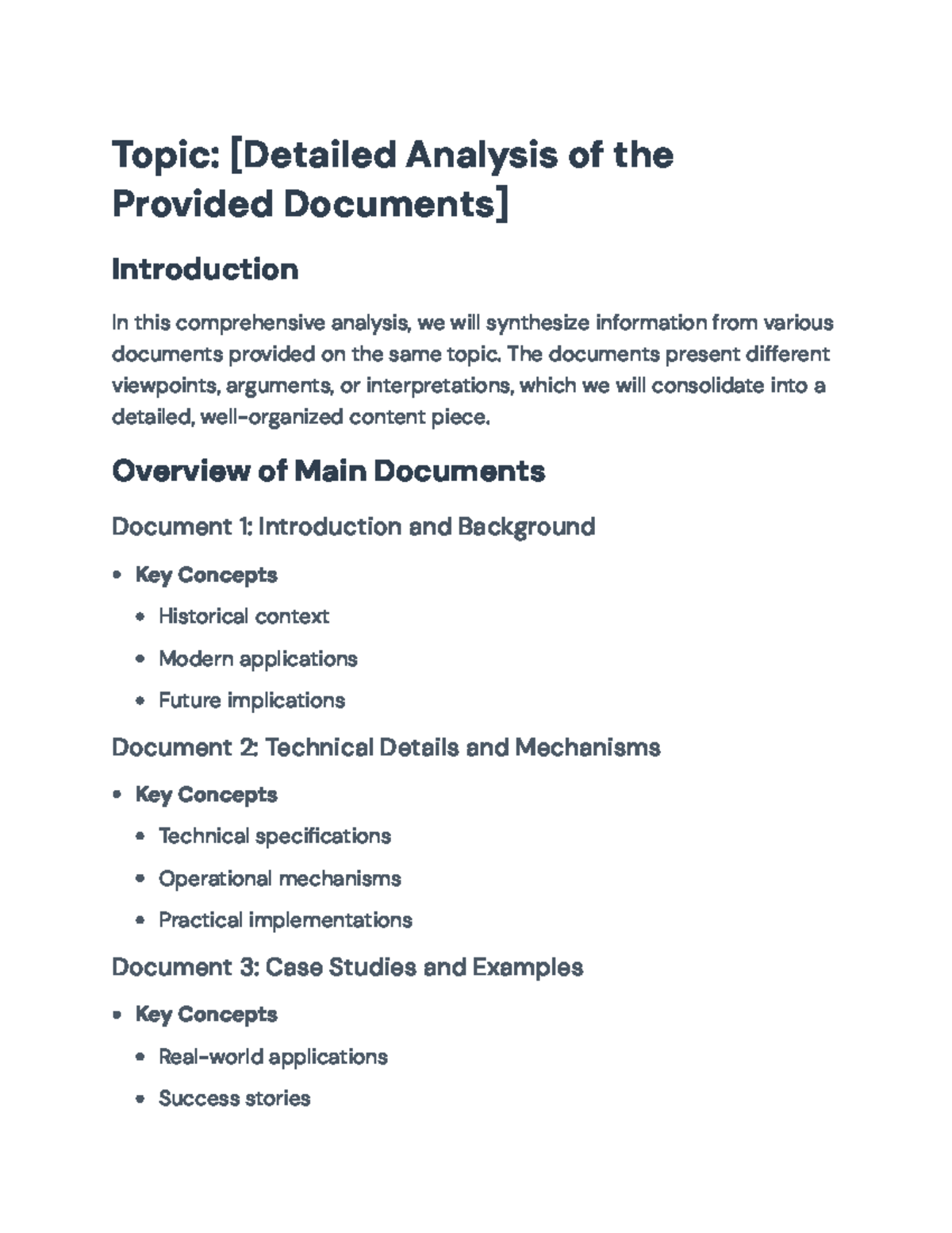 Synthesis of Critical Documents: Analysis, Case Studies, and ...