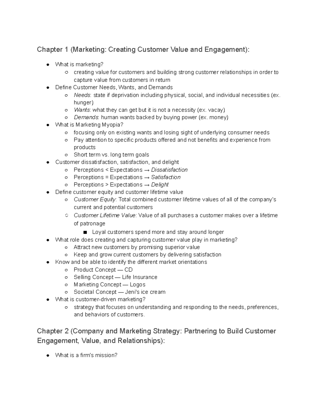 Chapter 10: Pricing Strategies & Customer Value in Marketing (MKT 101 ...