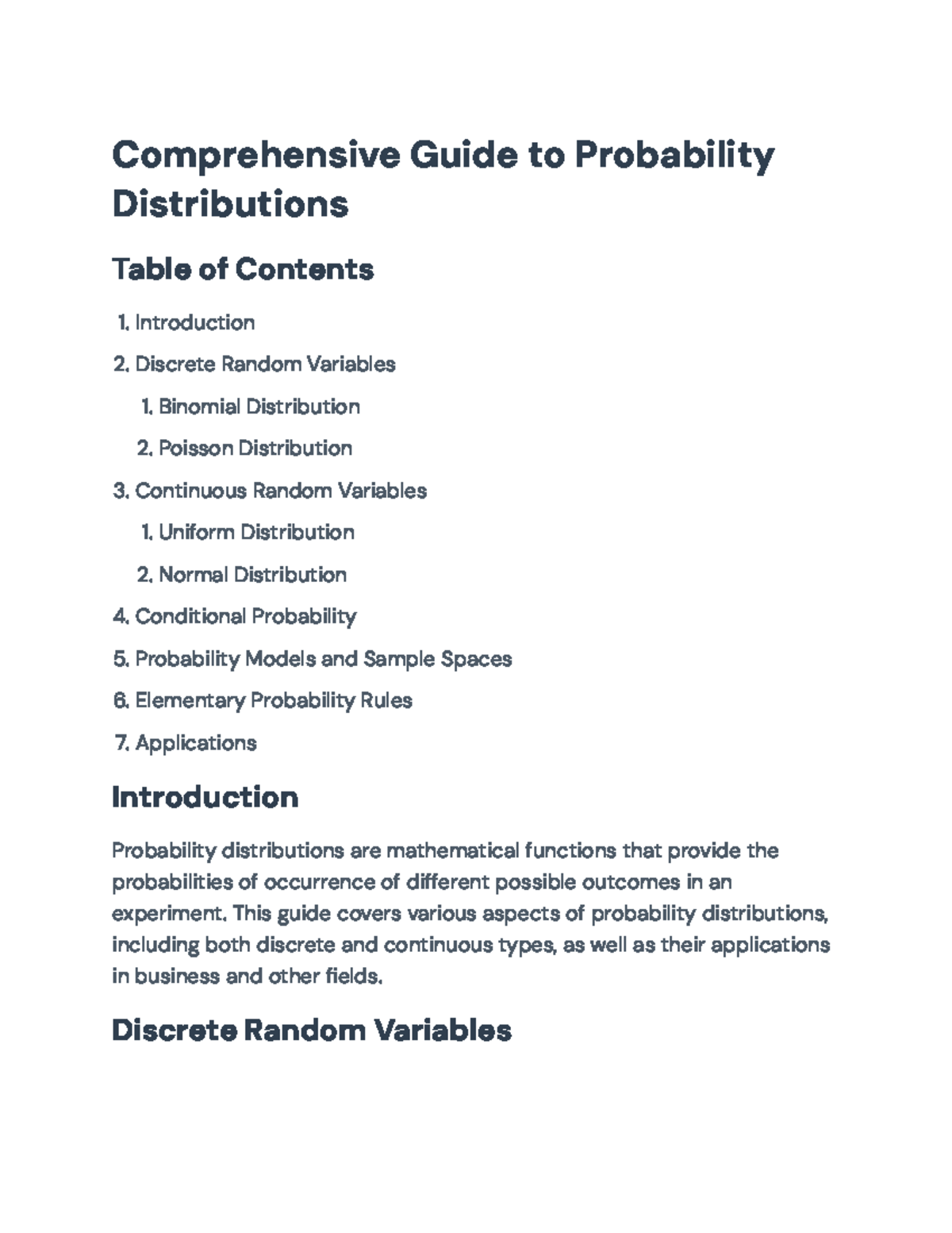 Probability Distributions: A Comprehensive Guide to Concepts ...