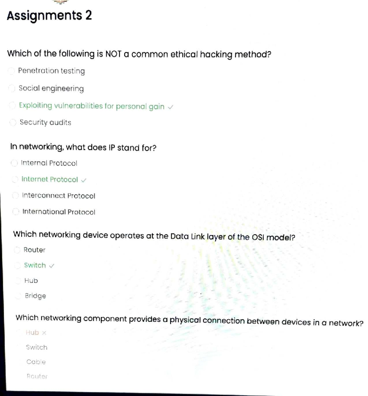 Ethical Hacking Assignments 2: Key Concepts and Techniques - Studocu