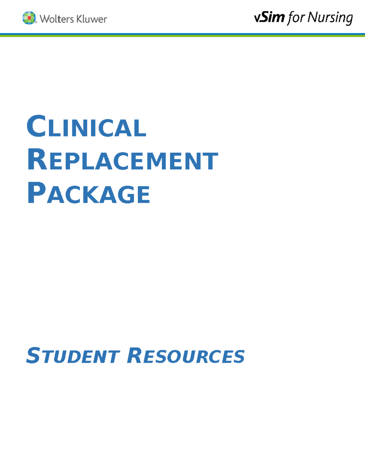 vSIM Nursing Clinical Replacement Packet for Student Learning - Studocu