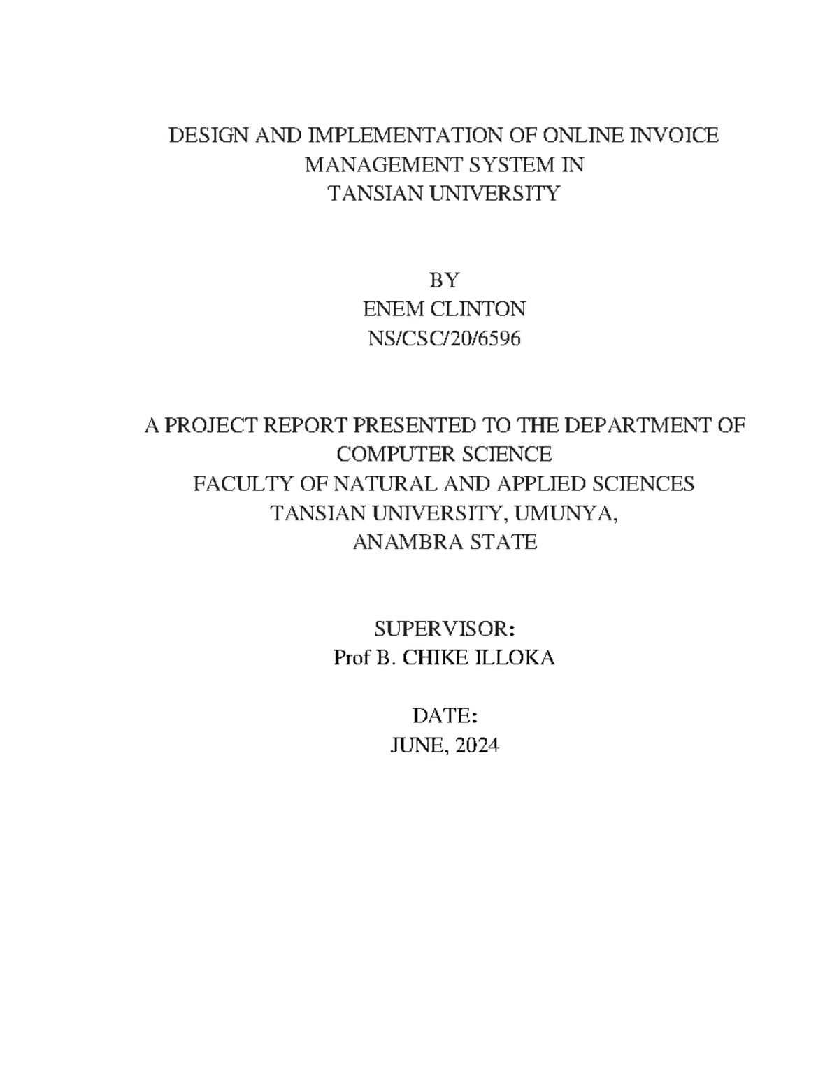 Design and Implementation of a Computerized Hostel Allocation System ...