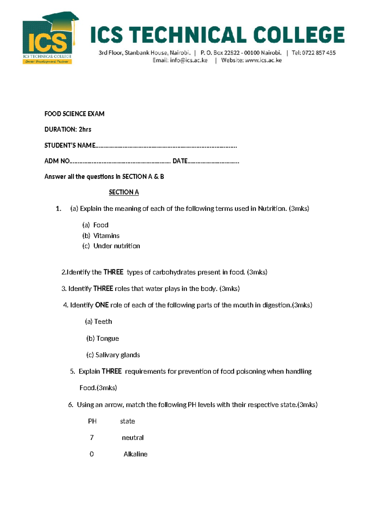 FOOD SCI 101 - Final Exam Review - Nutrition & Digestion Concepts - Studocu