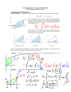 MATH 119 Course Notes - Math 119 Calculus II for Engineering Lecture ...
