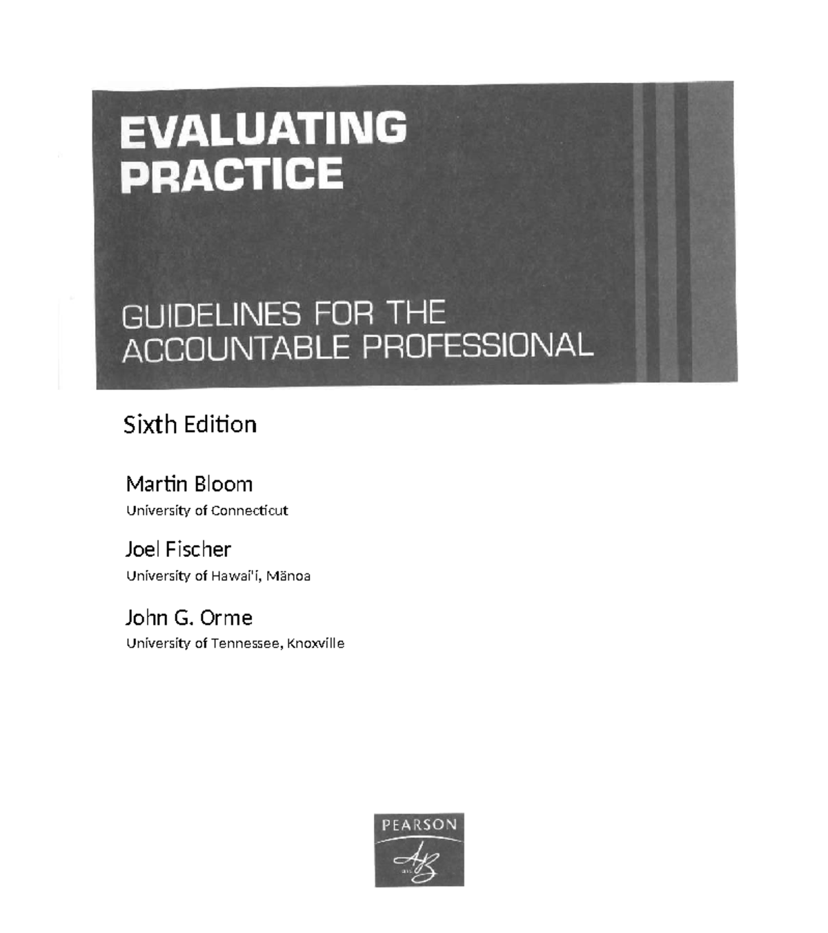 Integrating Evaluation and Practice in Social Work: A Guide to SSDs ...