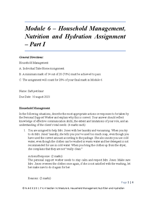 Module 8 Assignment - Module 8 – Assisting the Family, Growth and ...