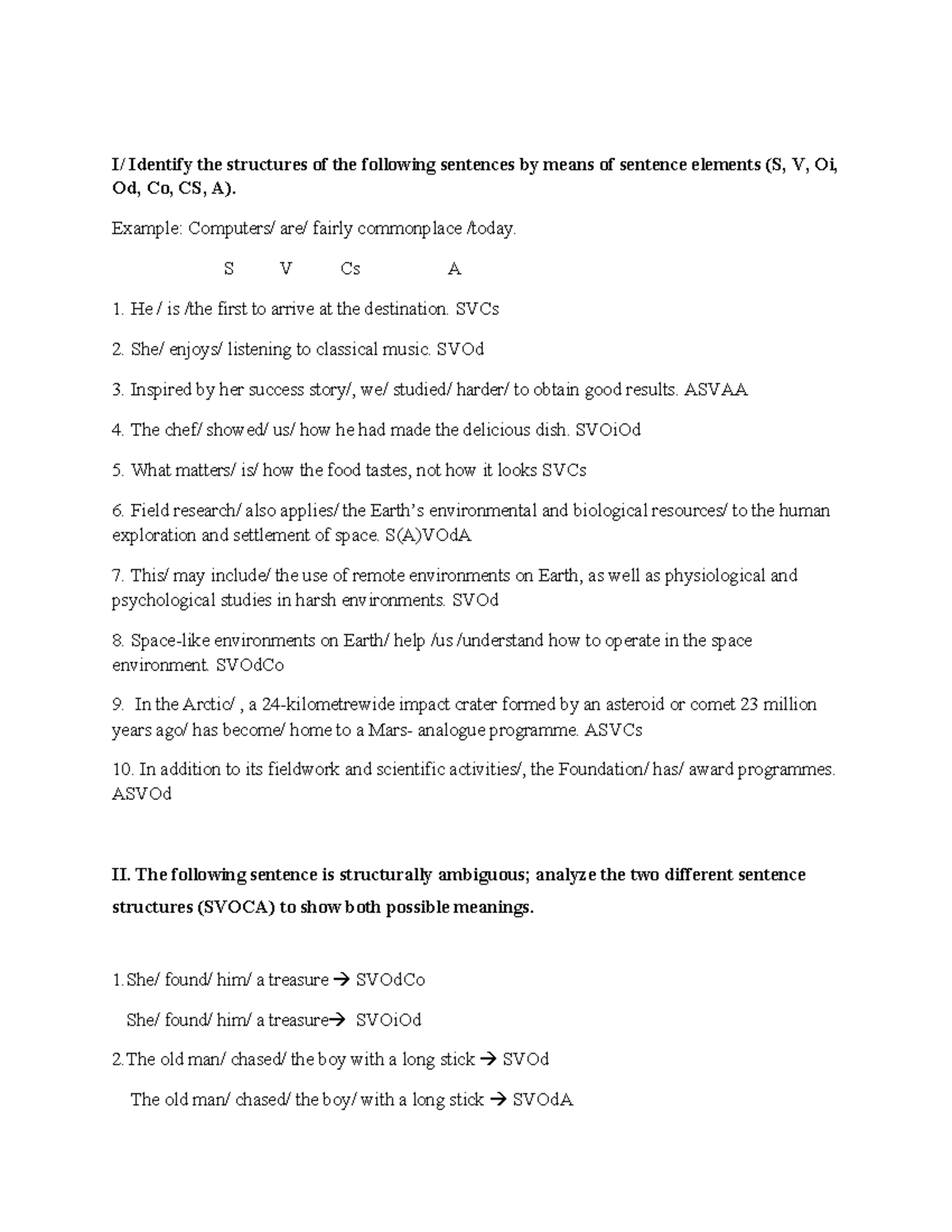Assignment 9 - Sentence Structure Analysis (Bt npnc) - Studocu