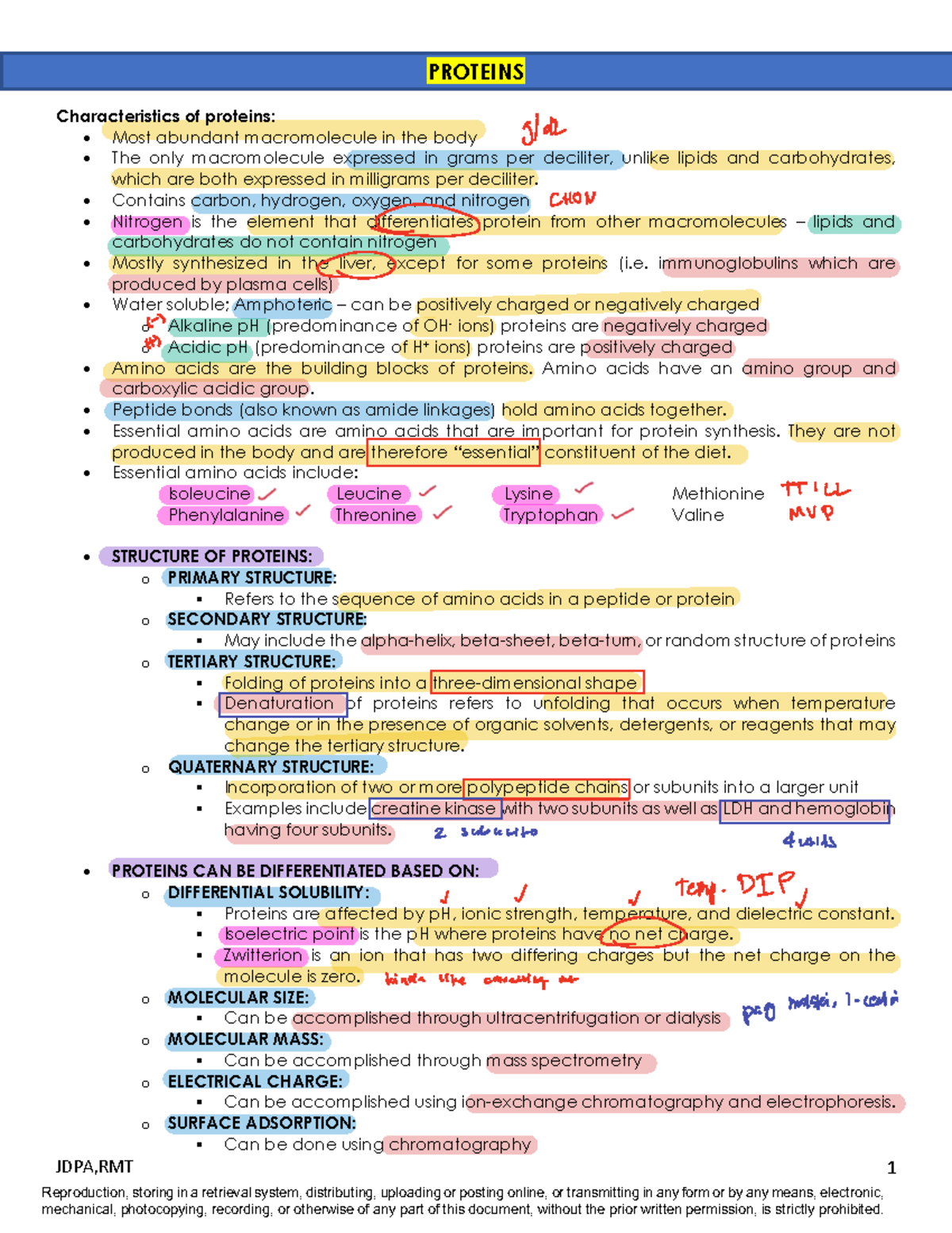Proteins Overview: Characteristics, Structure, and Functions - CC ...