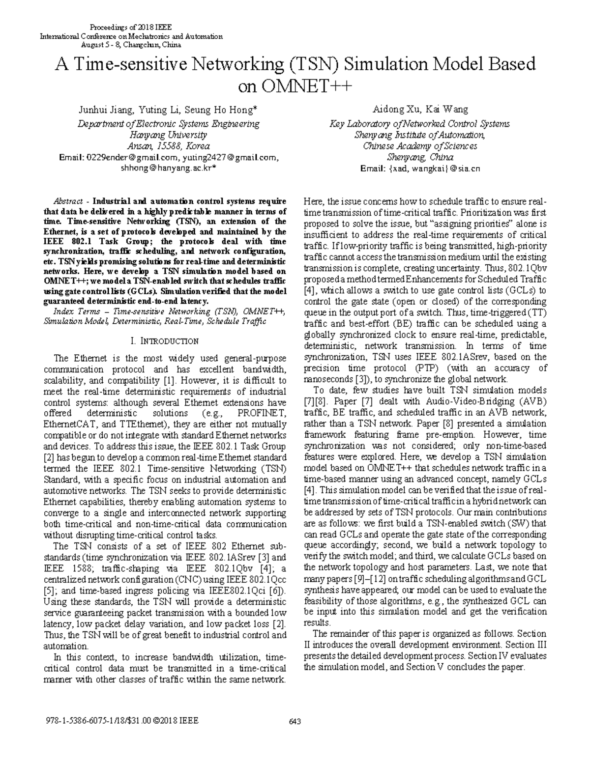 Jiang 2018 TSN communication - A Time-sensitive Networking (TSN ...