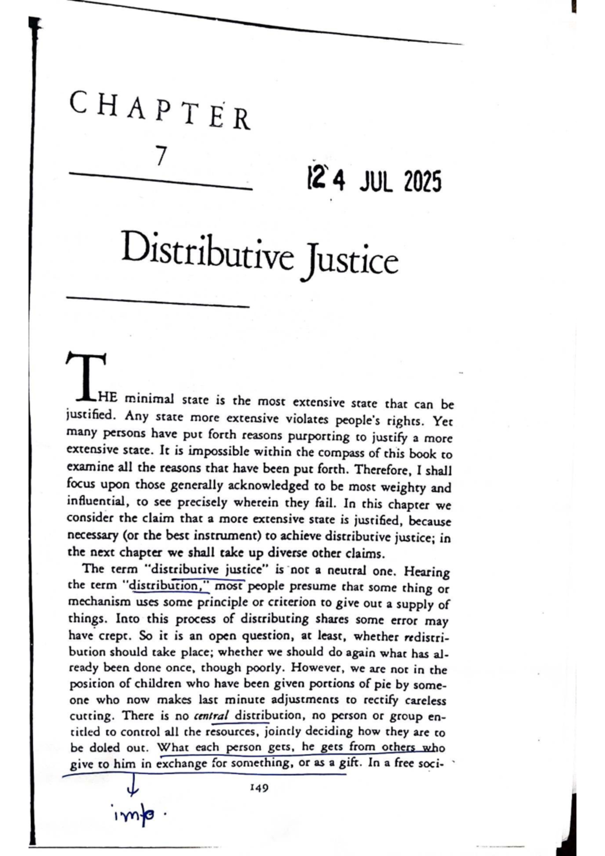 CHAPTER 7: Distributive Justice Insights and Key Concepts - Studocu