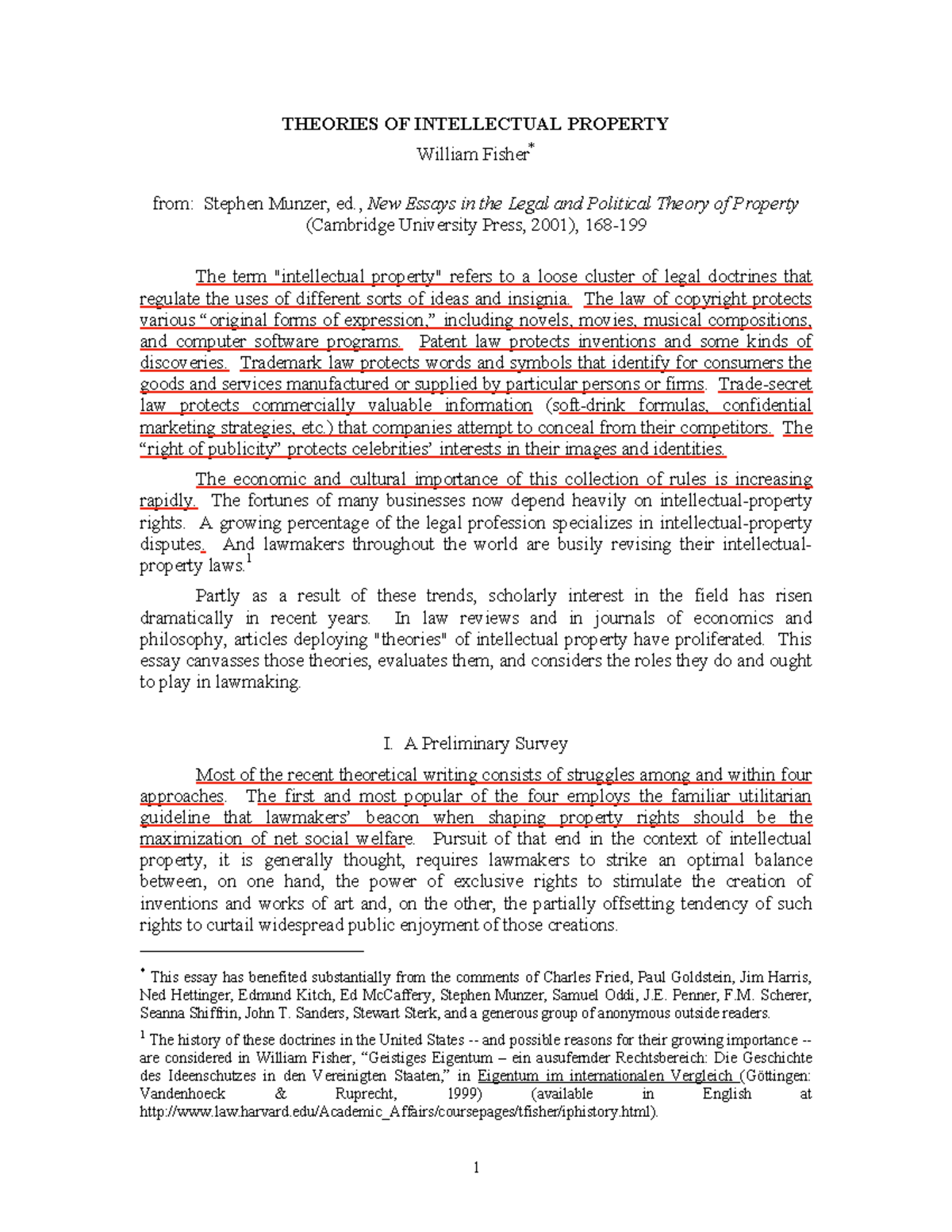 Theories of Intellectual Property: A Summary of Key Legal Insights ...