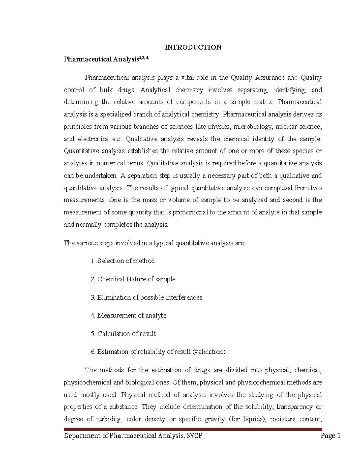 Pharmaceutical Analysis: Principles, Methods, and Validation Techniques ...