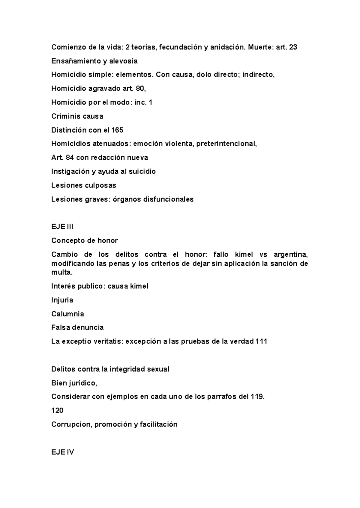Apuntes de Derecho Penal: Teorías, Delitos y Principios Fundamentales - Document Preview