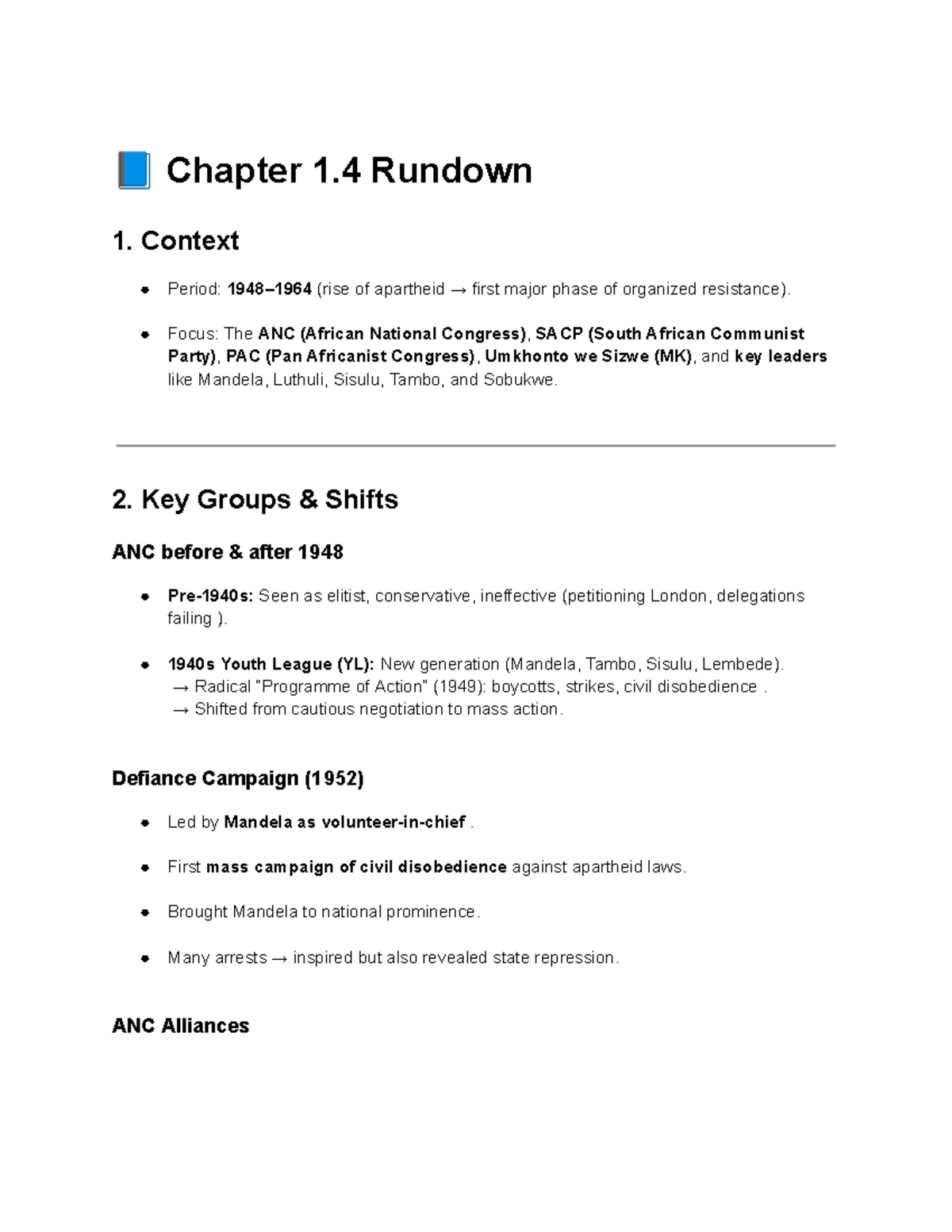 ANC History and Struggles (1948-1964): Key Events & Leaders Analysis ...