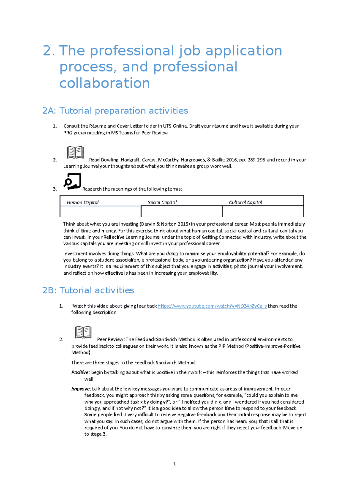41035 Tutorial 2 Activities and PRG activities - 2. The professional ...
