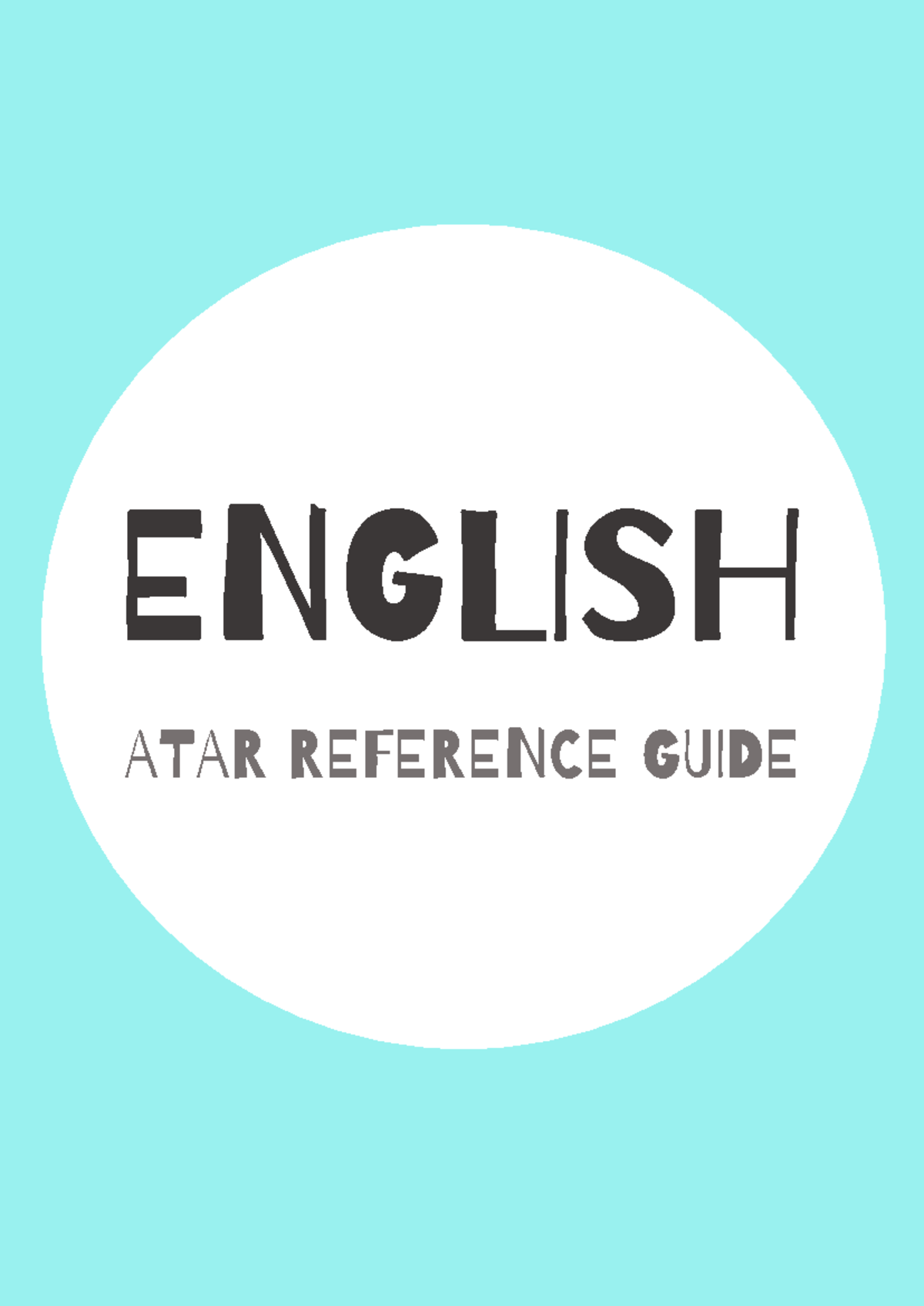 ATAR ENGLISH REFERENCE GUIDE: SYLLABUS & KEY CONCEPTS OVERVIEW - Studocu