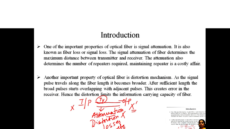 Optical Unit 02 Notes: Understanding Signal Attenuation in Fibers - Studocu