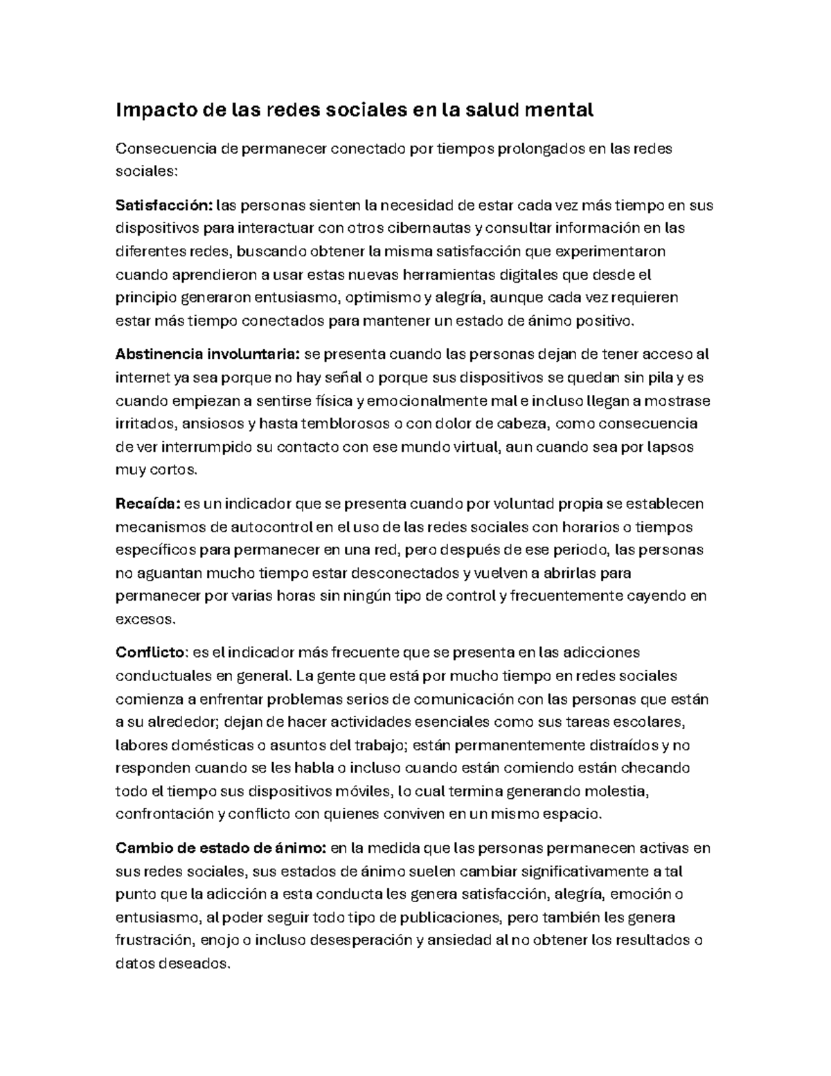 Impacto de las Redes Sociales en la Salud Mental: Consecuencias y ...