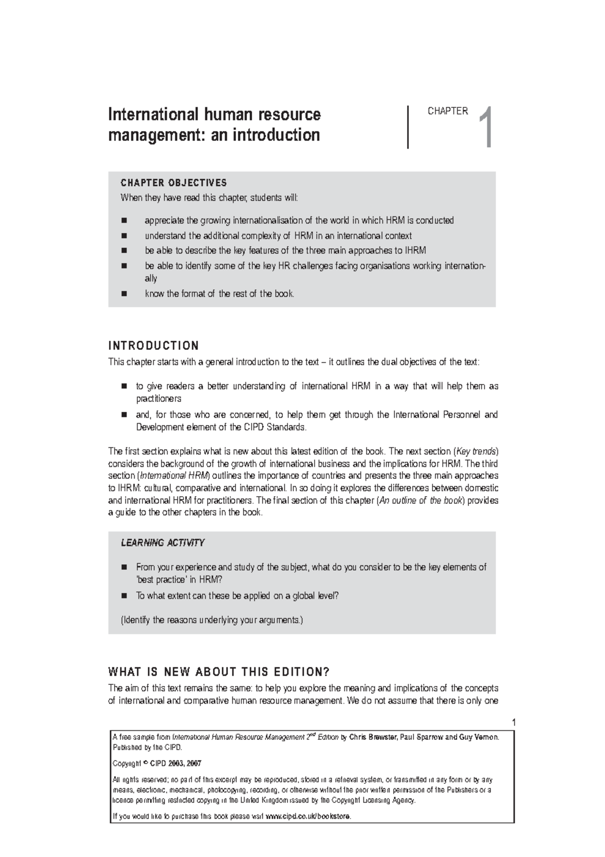 International Human Resource Management: Chapter Summary and Insights ...
