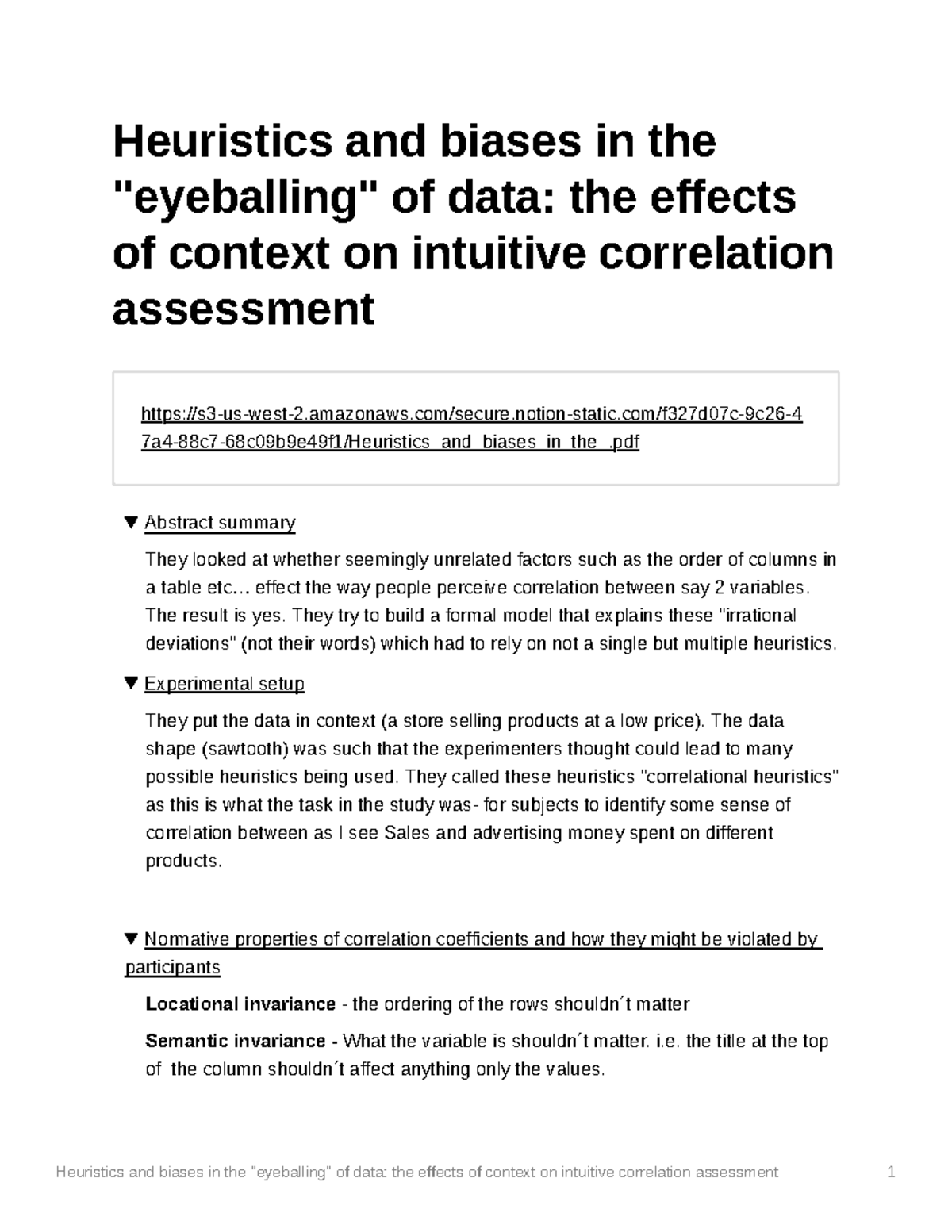 Heuristics and biases in the eyeballing of data the effects of context ...