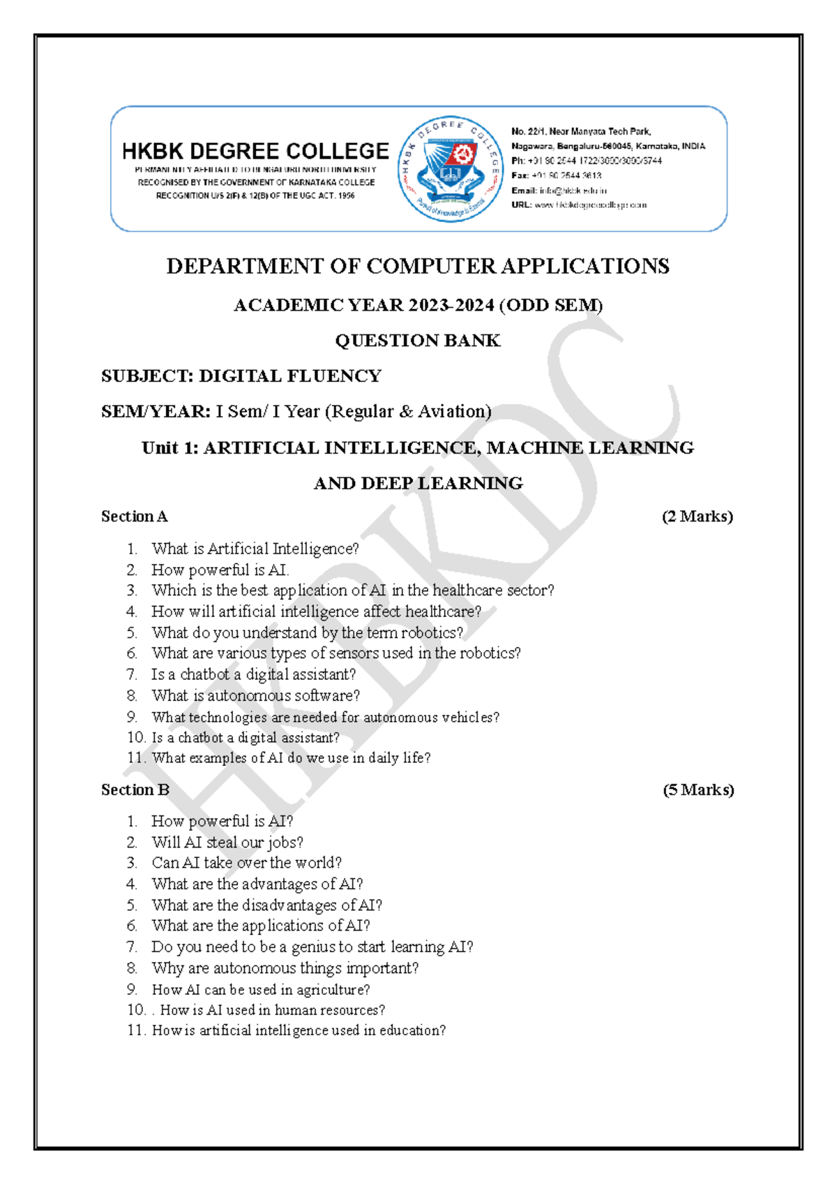 DF Question BANK - Digital fluency - DEPARTMENT OF COMPUTER ...