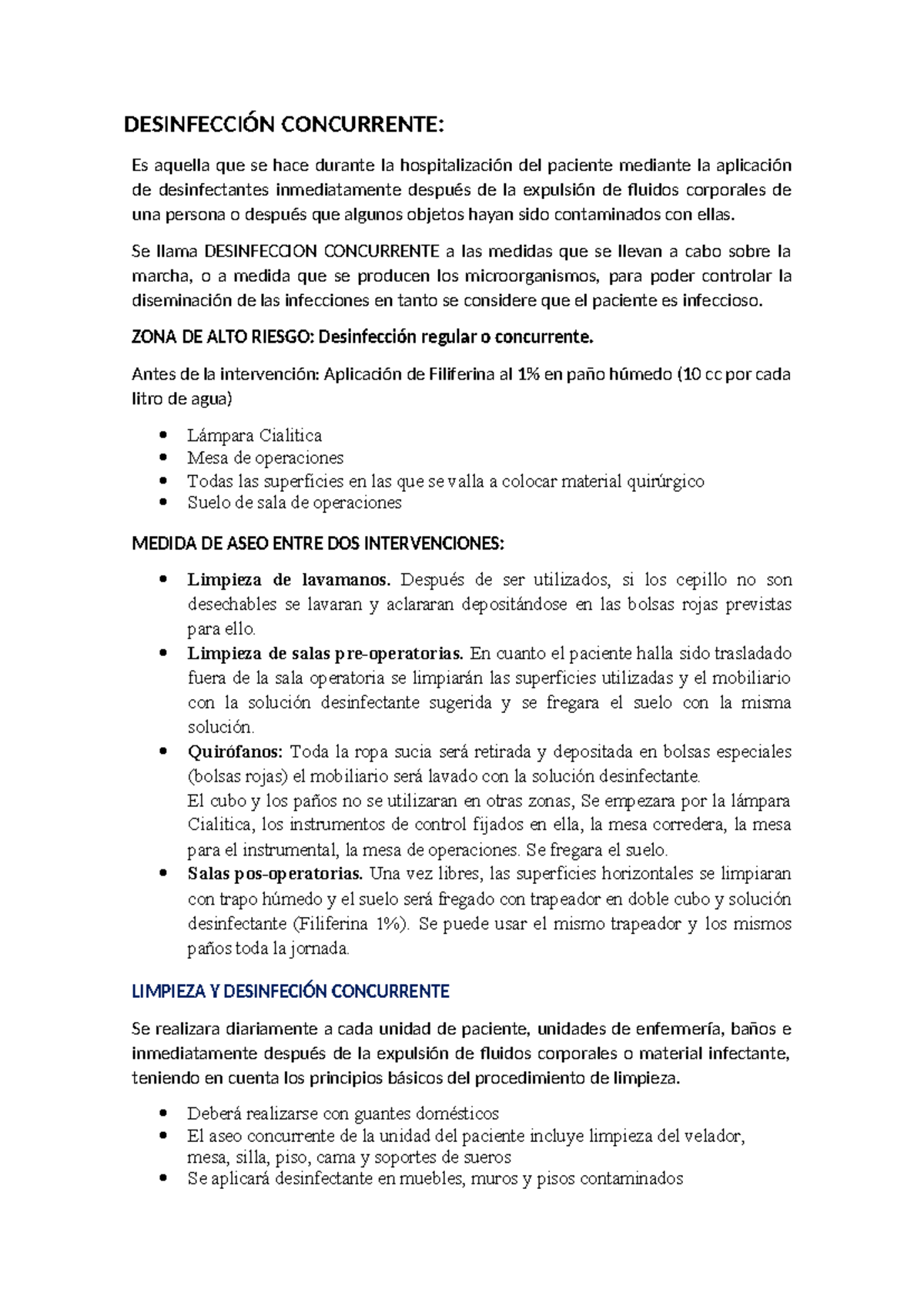 733813042 Guía de Desinfección Concurrente y Terminal en Hospitales ...