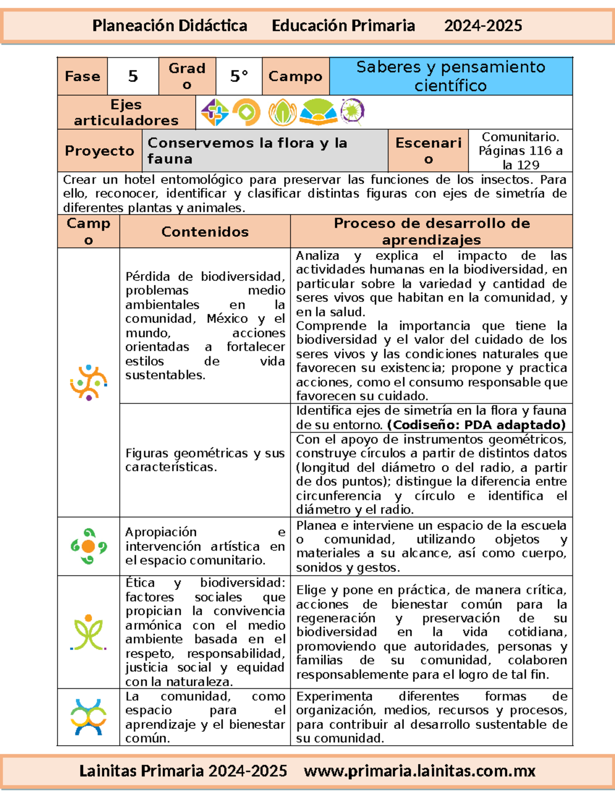 5to Grado - Proyecto Conservemos la Flora y Fauna (Febrero 2024-2025) - Document Preview