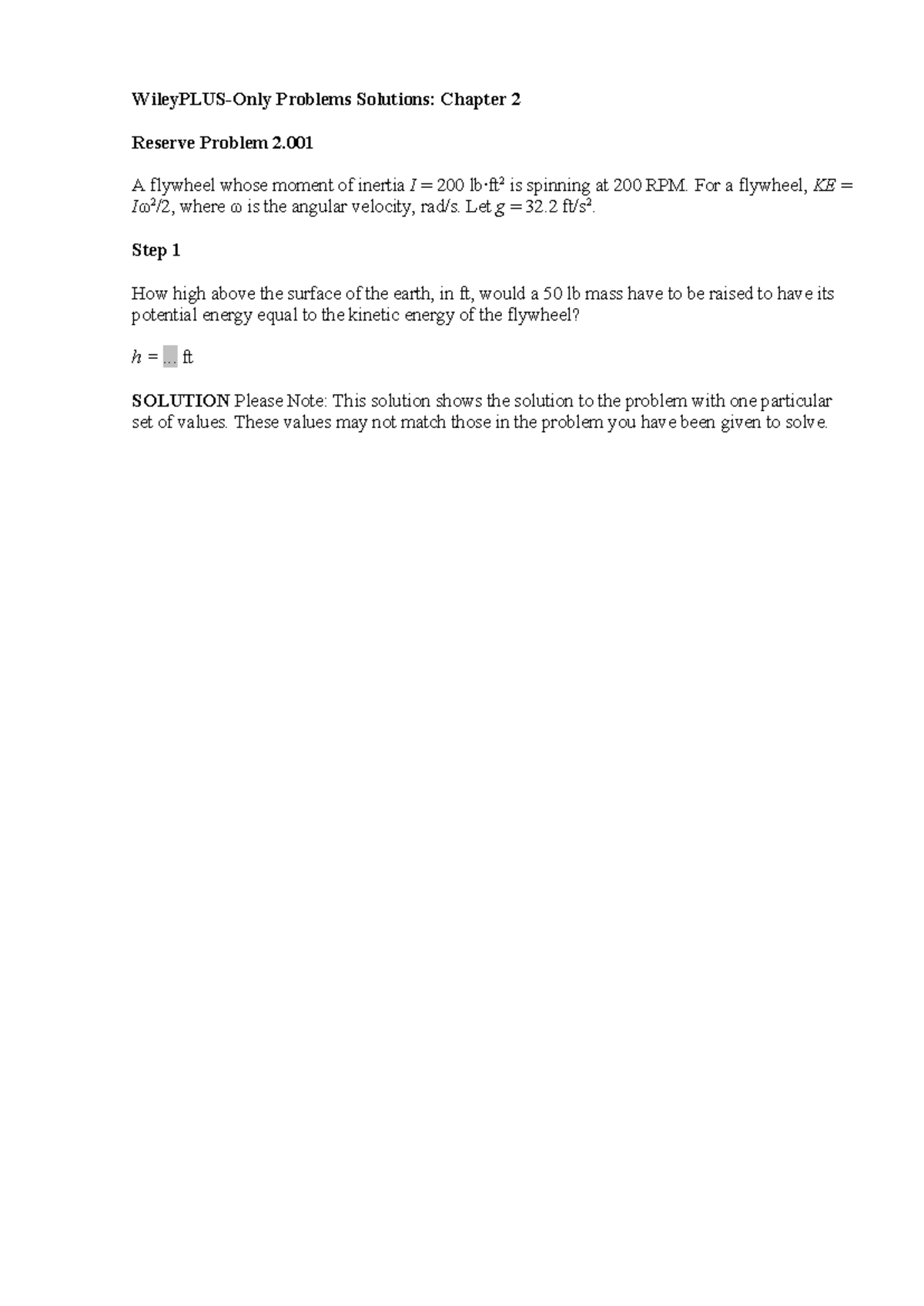 Ch02 - Solutions to Reserve Problems in Homework - Studocu