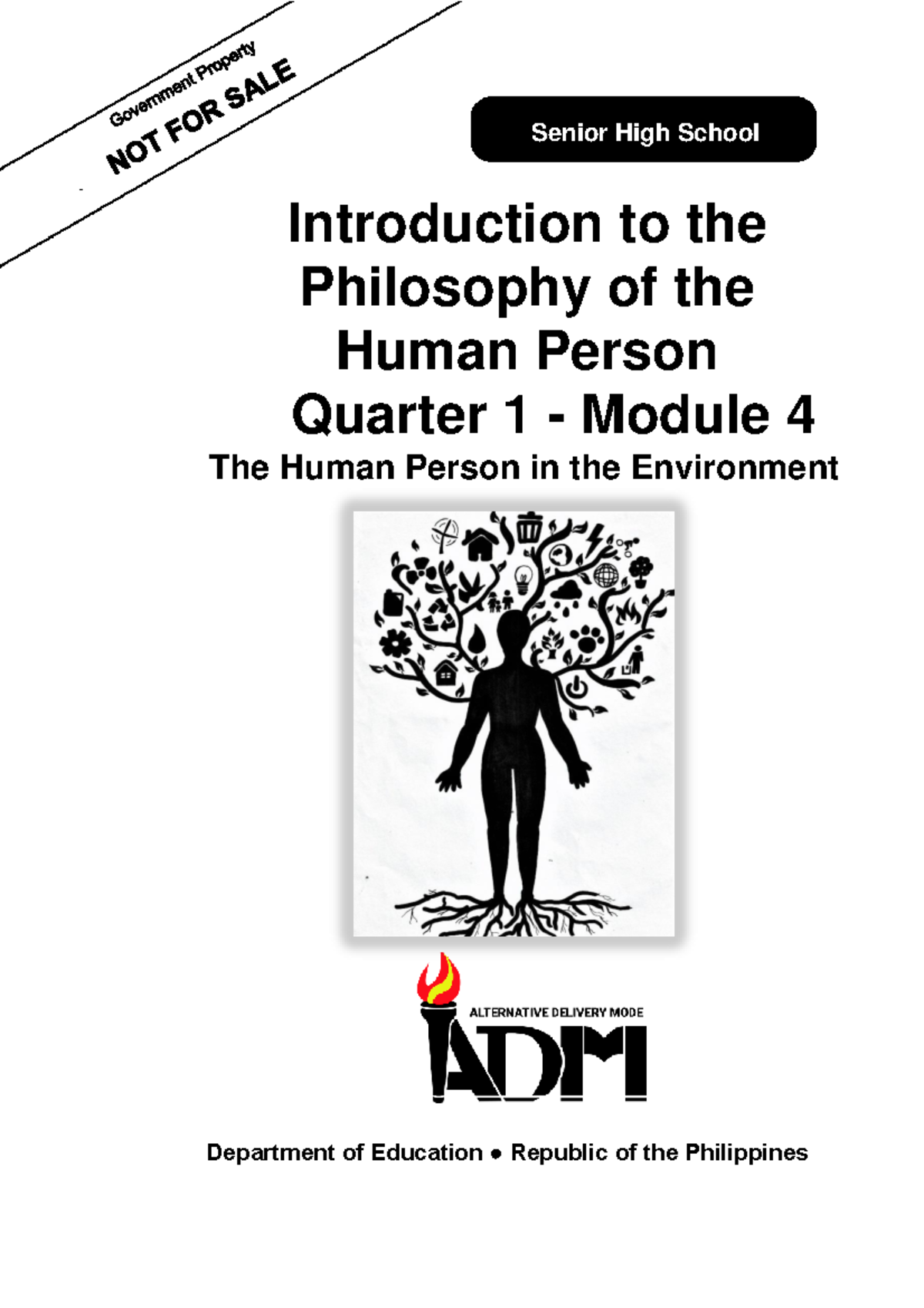 Grade 12 Philosophy Q1 Module 4: The Human Person & Environment - Studocu