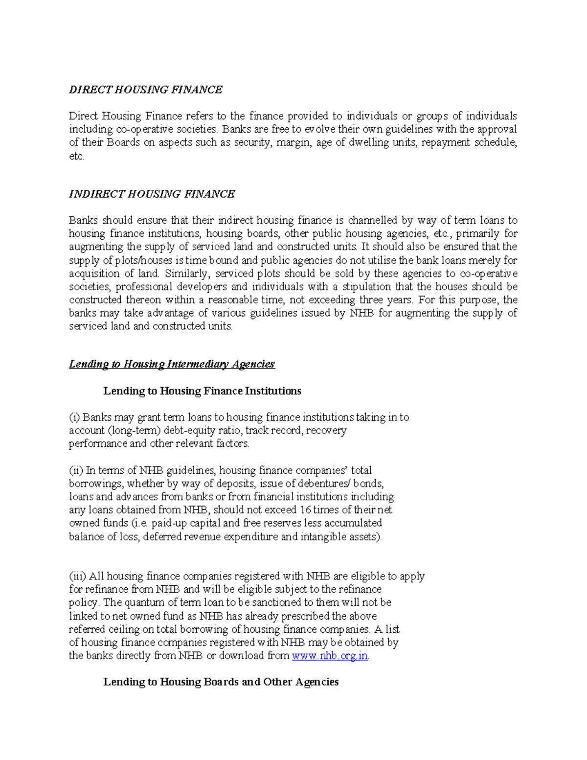 69111152 Direct Housing Finance Guidelines and Procedures - Studocu