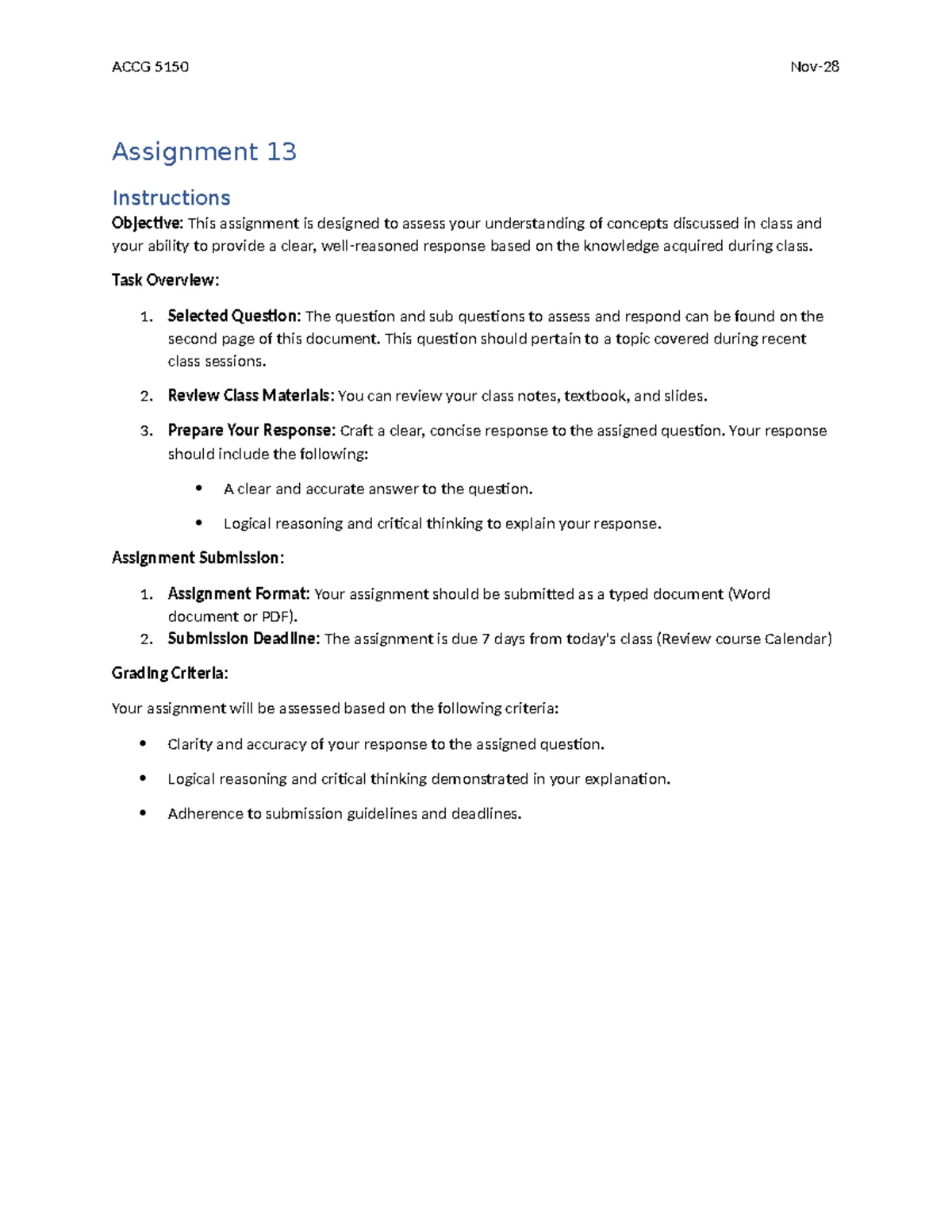 Assignment 2 - homework ch2 - Assignment 2 Instructions Objective: This ...