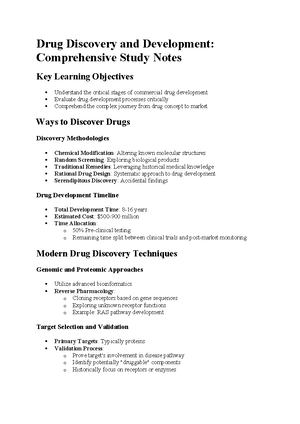 Pharmacokinetics Study Notes - Pharmacokinetics Study Notes (BMSC13010 ...